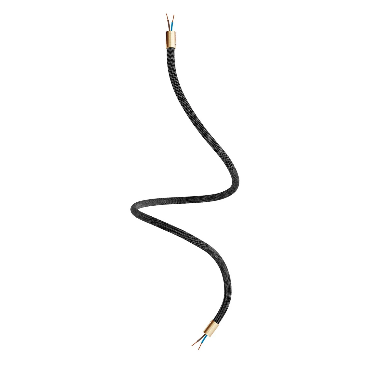 Creative Kit Flex extension hose covered in RZ30 Iron Black fabric with metal terminals - Image 38