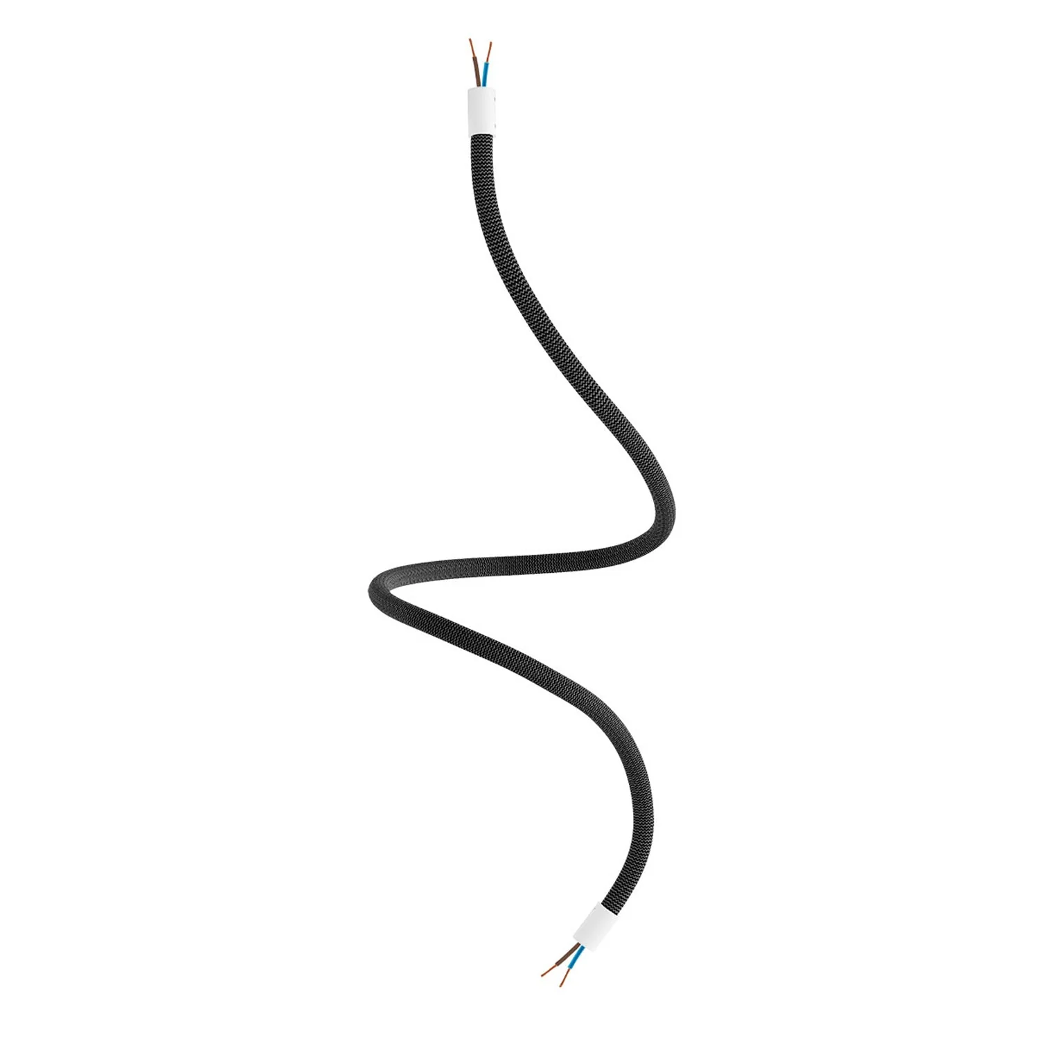 Creative Kit Flex extension hose covered in RZ30 Iron Black fabric with metal terminals - Image 9