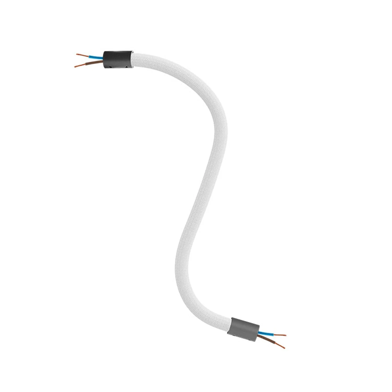 Creative Flex Kit flexible extension tube covered in RM01 White fabric with metal terminals - Image 12