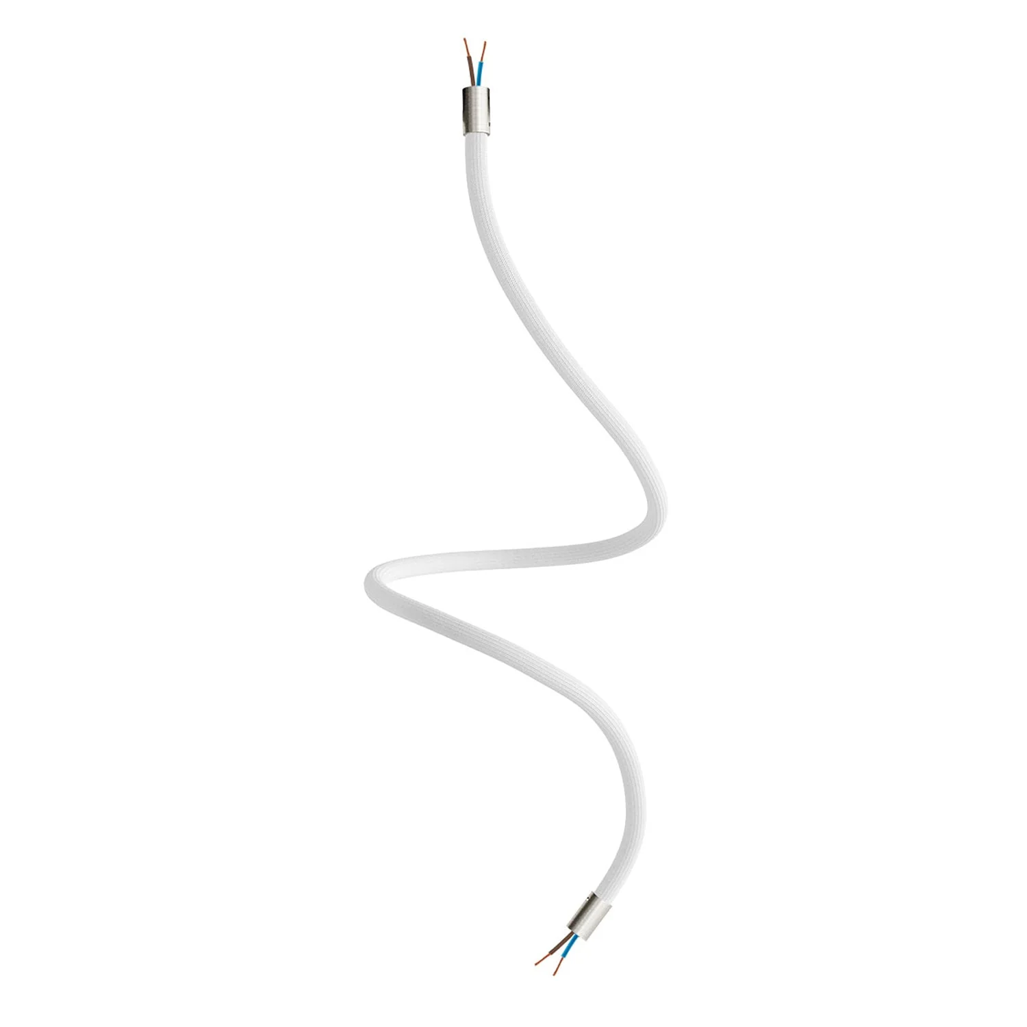 Creative Flex Kit flexible extension tube covered in RM01 White fabric with metal terminals - Image 24