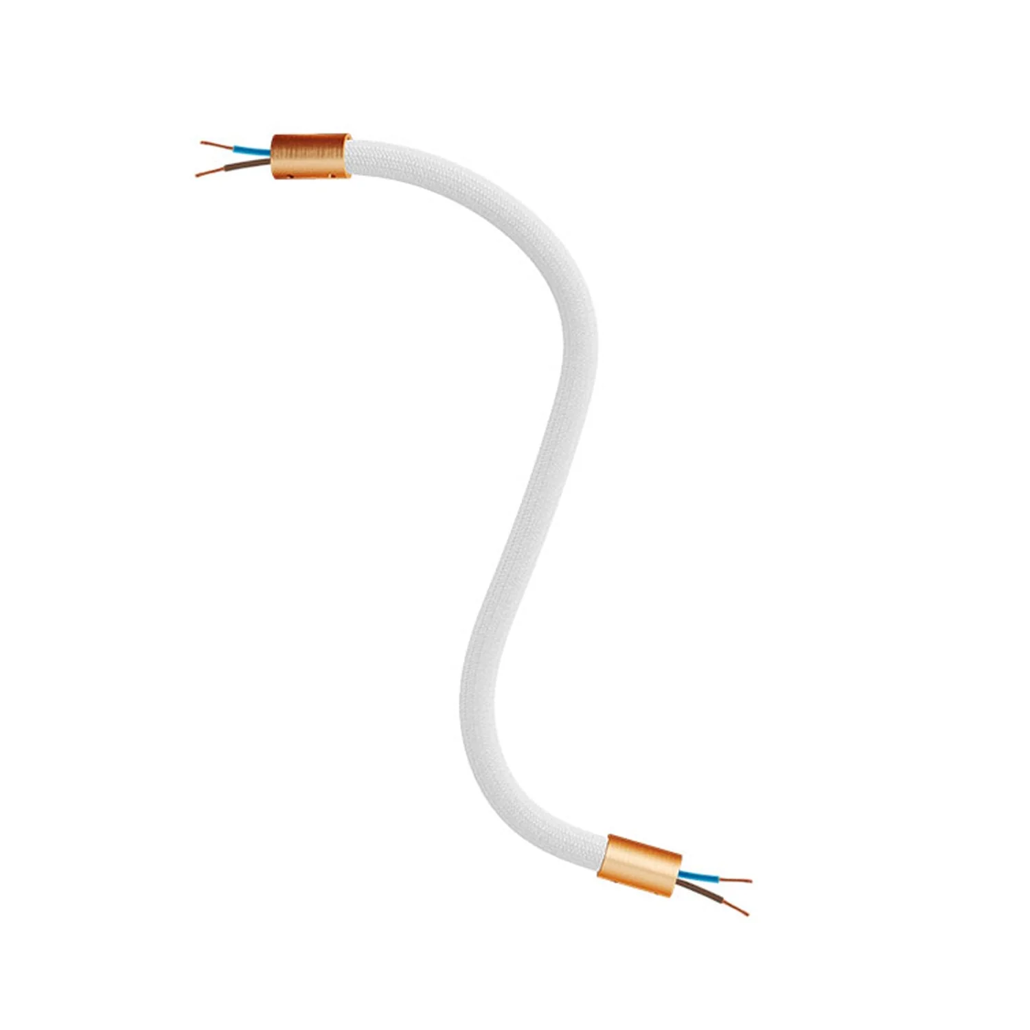 Creative Flex Kit flexible extension tube covered in RM01 White fabric with metal terminals - Image 26