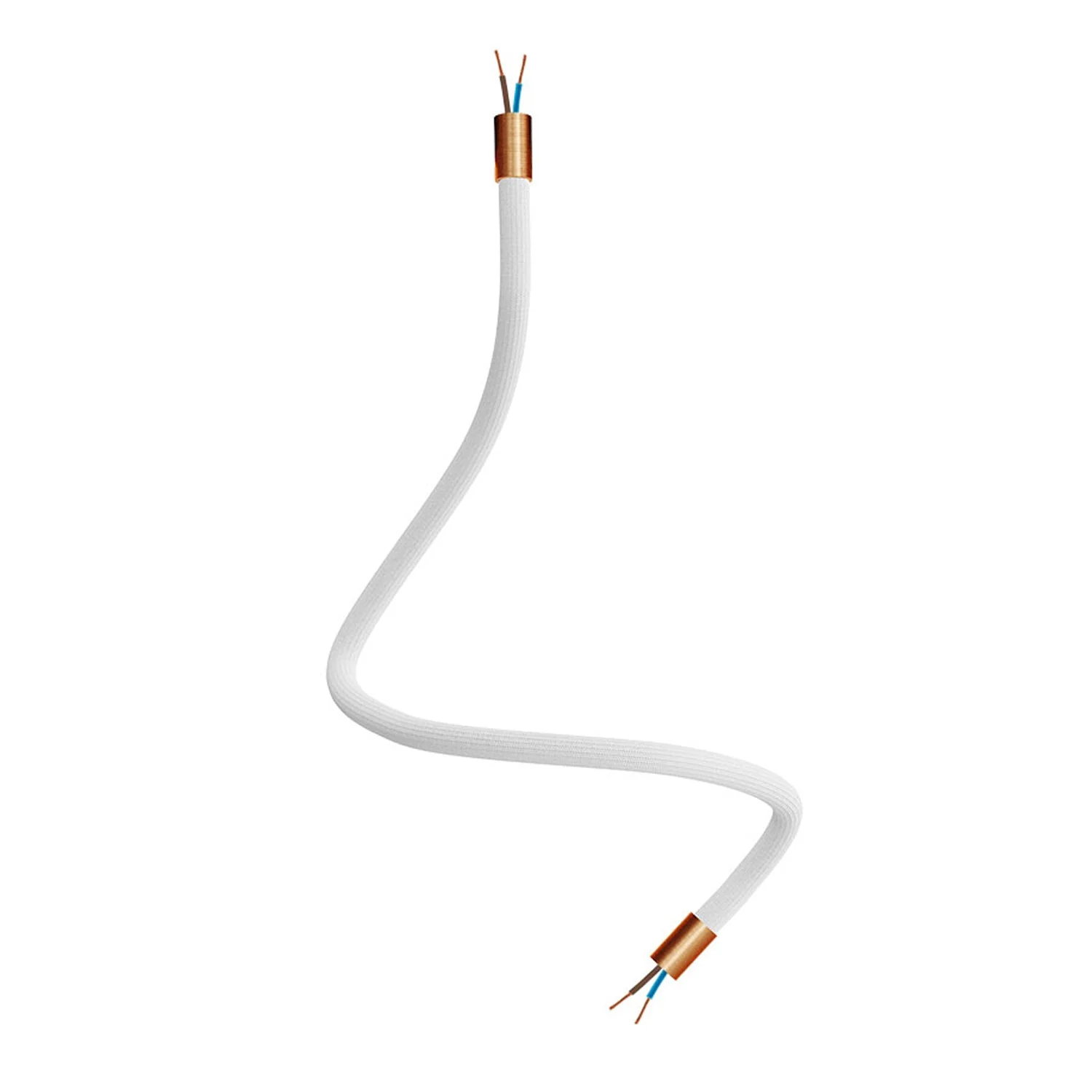 Creative Flex Kit flexible extension tube covered in RM01 White fabric with metal terminals - Image 29