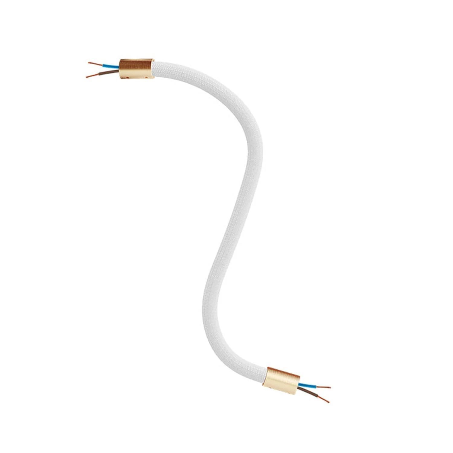 Creative Flex Kit flexible extension tube covered in RM01 White fabric with metal terminals - Image 33