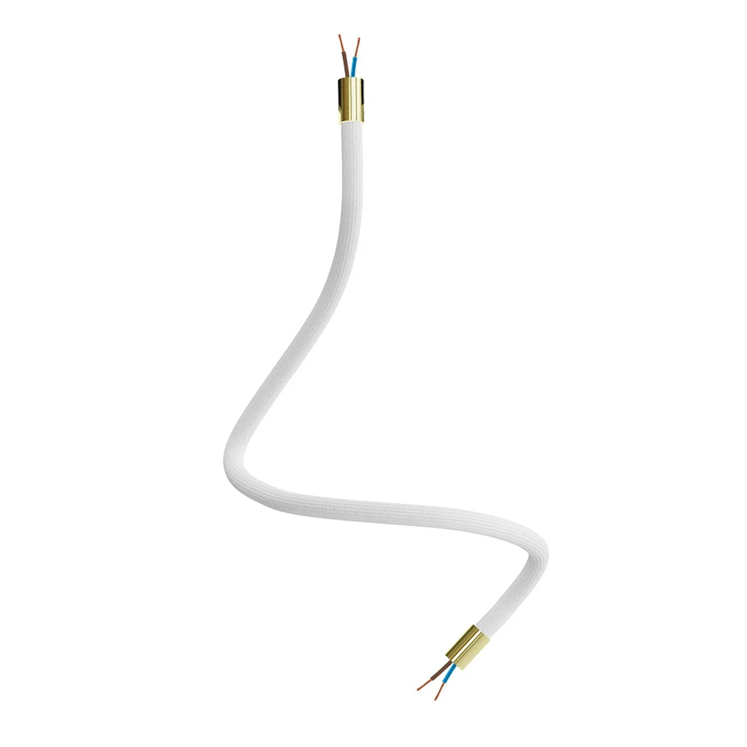 Creative Flex Kit flexible extension tube covered in RM01 White fabric with metal terminals - Image 36