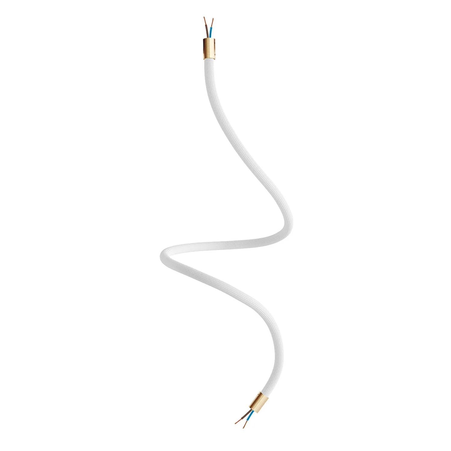 Creative Flex Kit flexible extension tube covered in RM01 White fabric with metal terminals - Image 38
