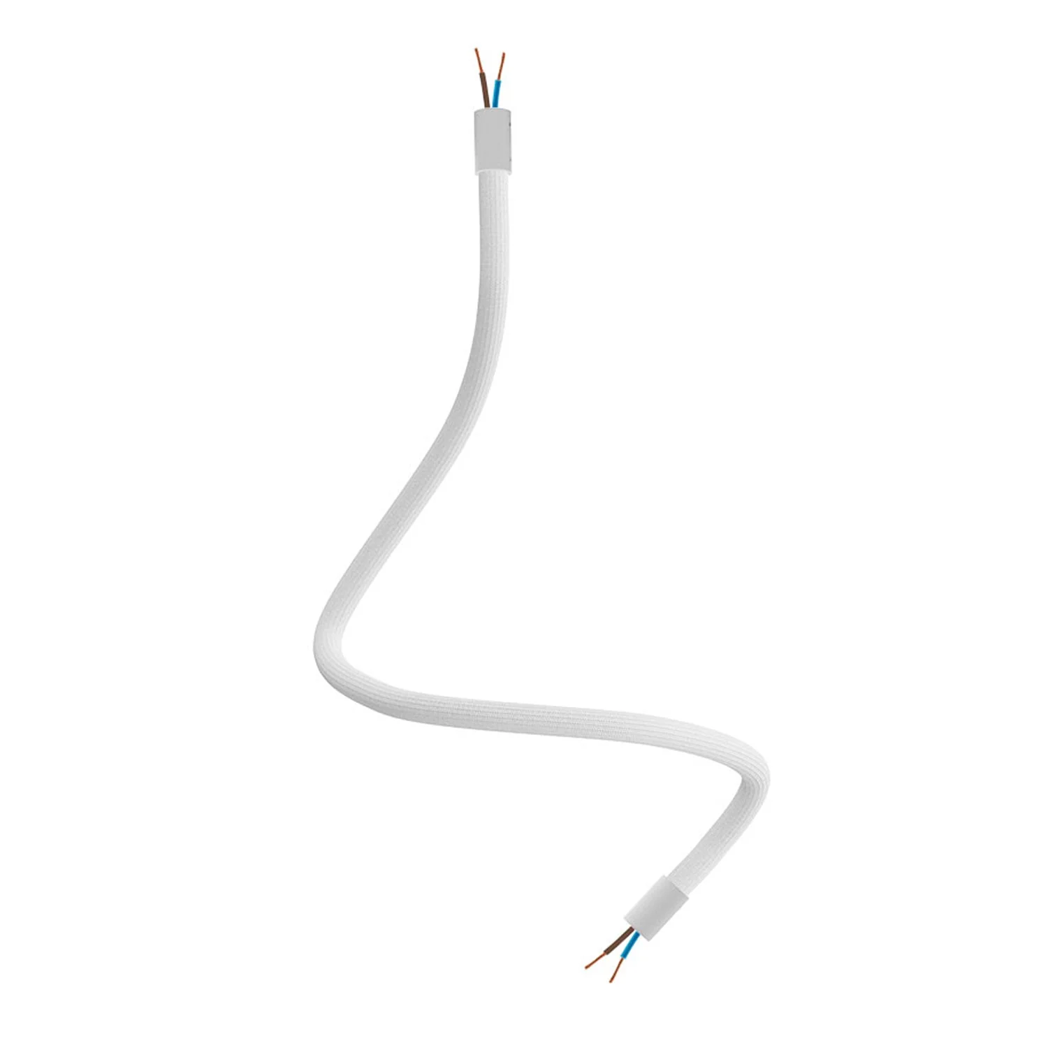 Creative Flex Kit flexible extension tube covered in RM01 White fabric with metal terminals - Image 6