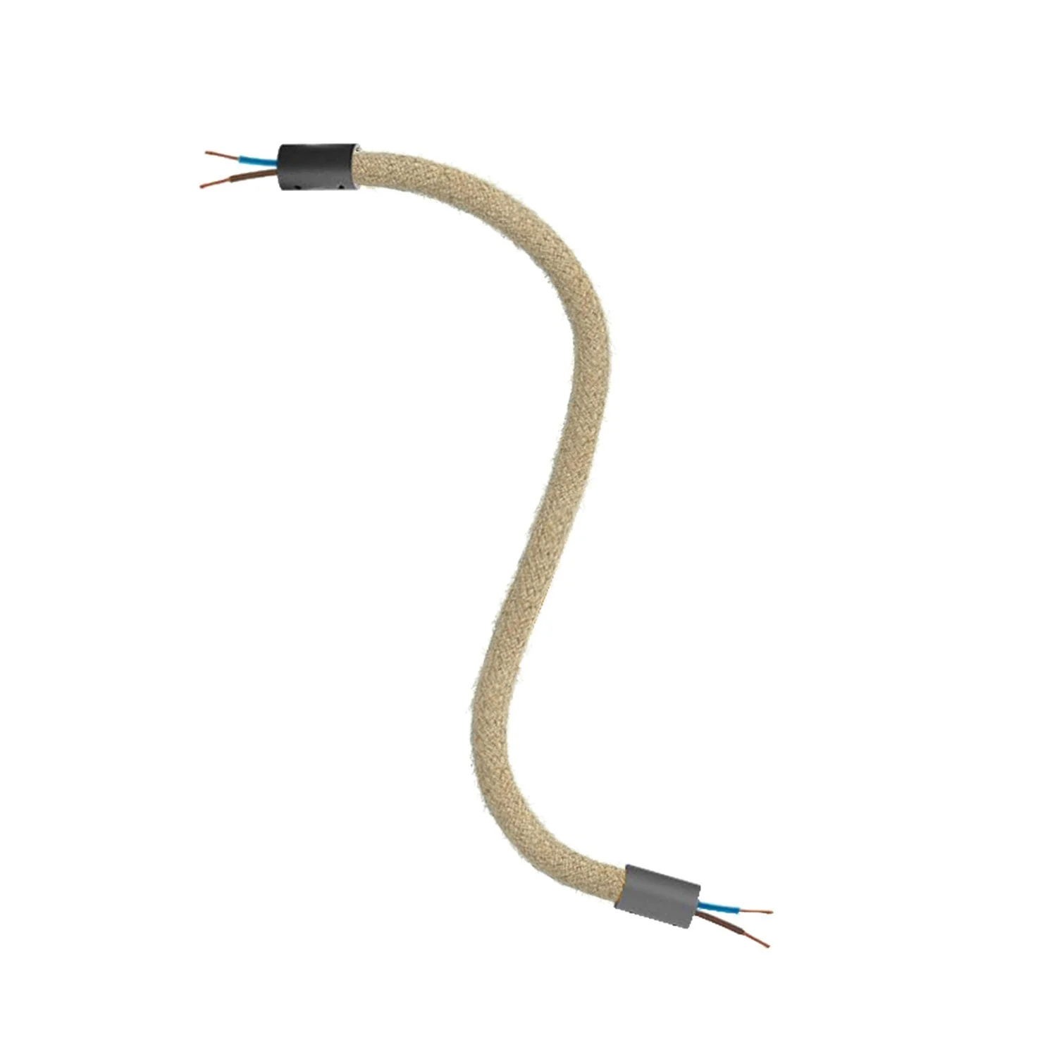 Creative Flex kit flexible extension tube covered in RN06 Neutral jute with metal ends - Image 12