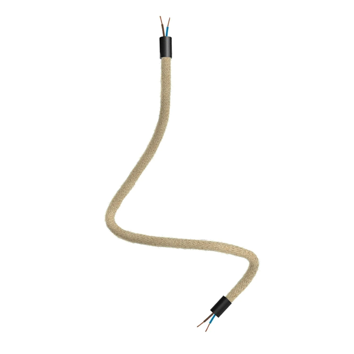 Creative Flex kit flexible extension tube covered in RN06 Neutral jute with metal ends - Image 15
