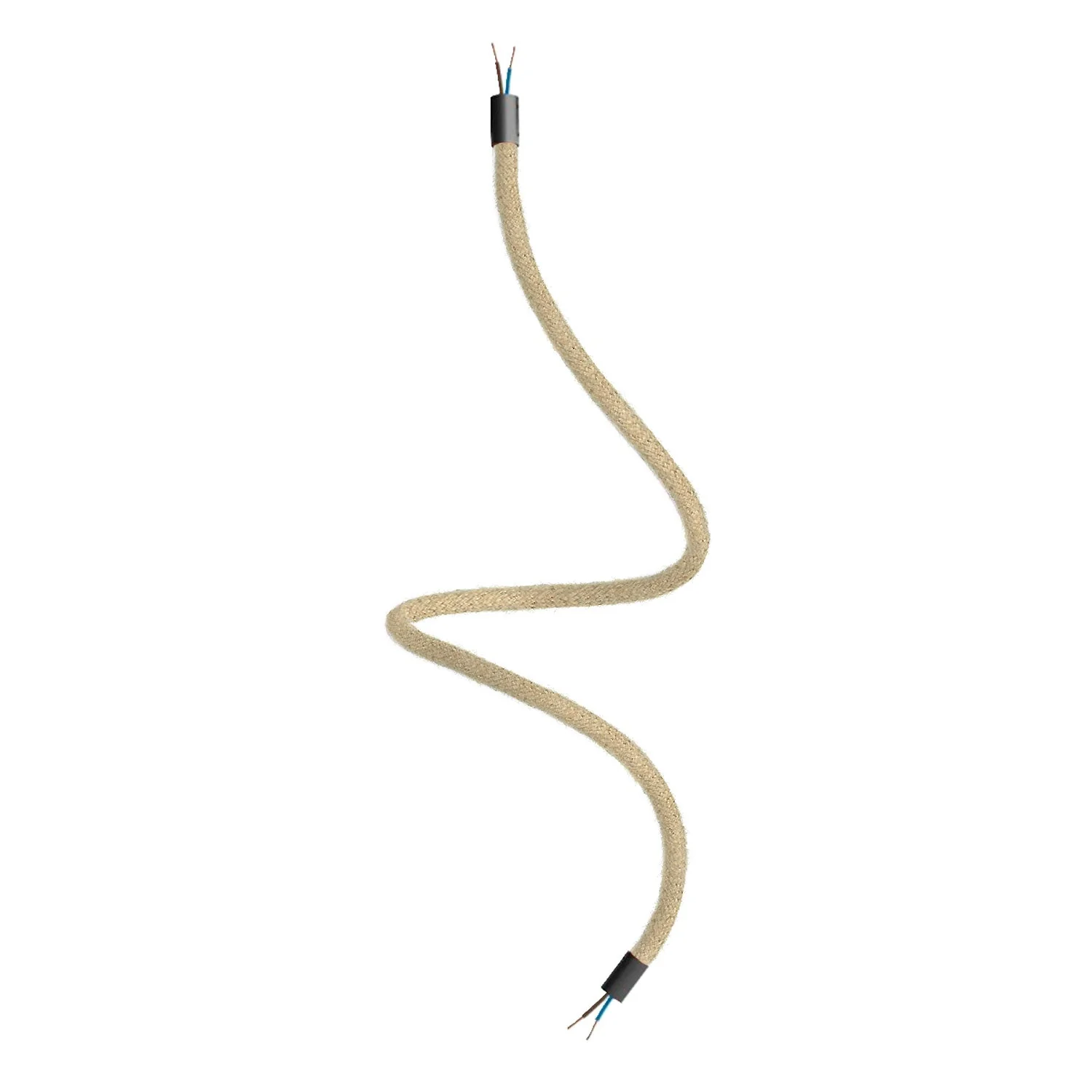 Creative Flex kit flexible extension tube covered in RN06 Neutral jute with metal ends - Image 17