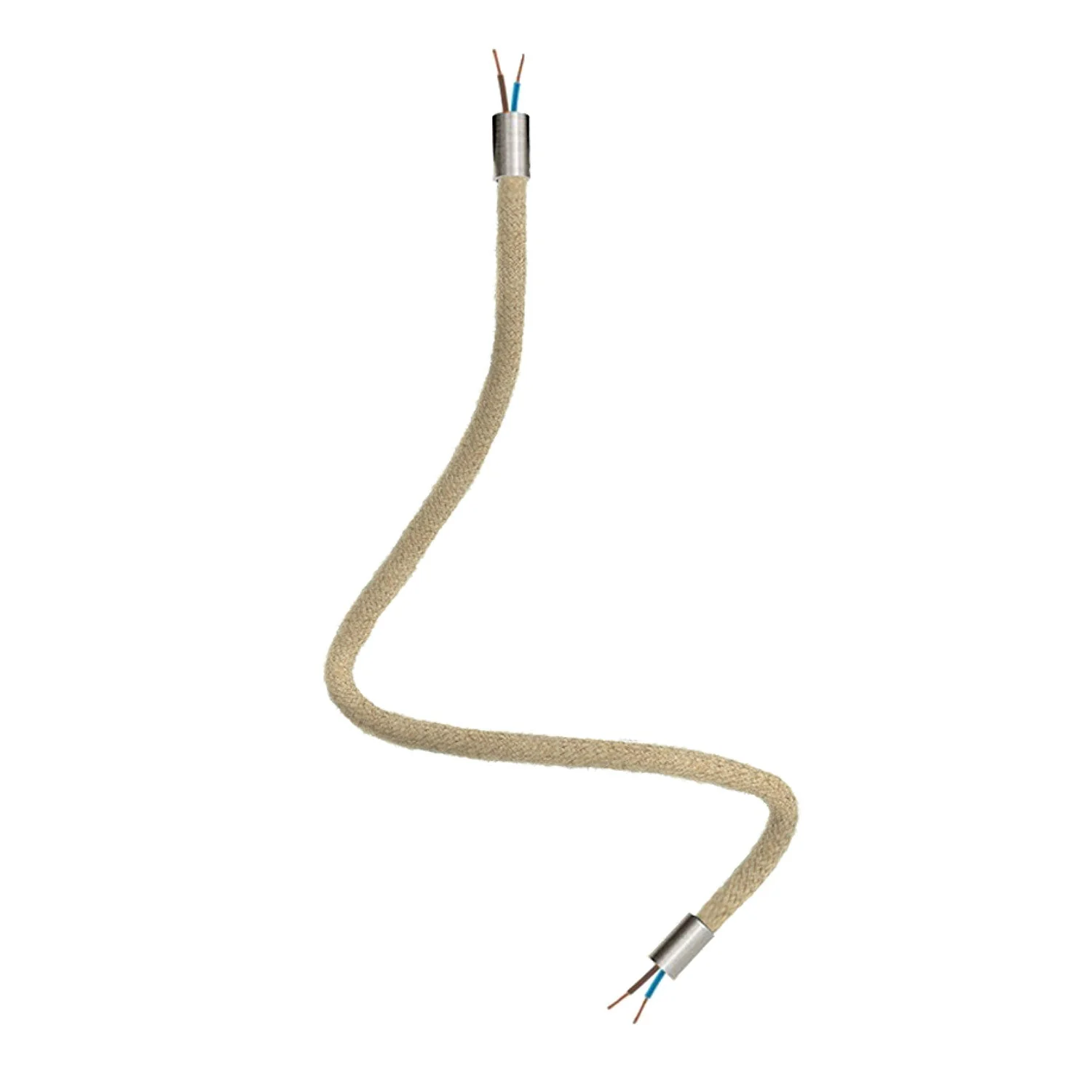 Creative Flex kit flexible extension tube covered in RN06 Neutral jute with metal ends - Image 22