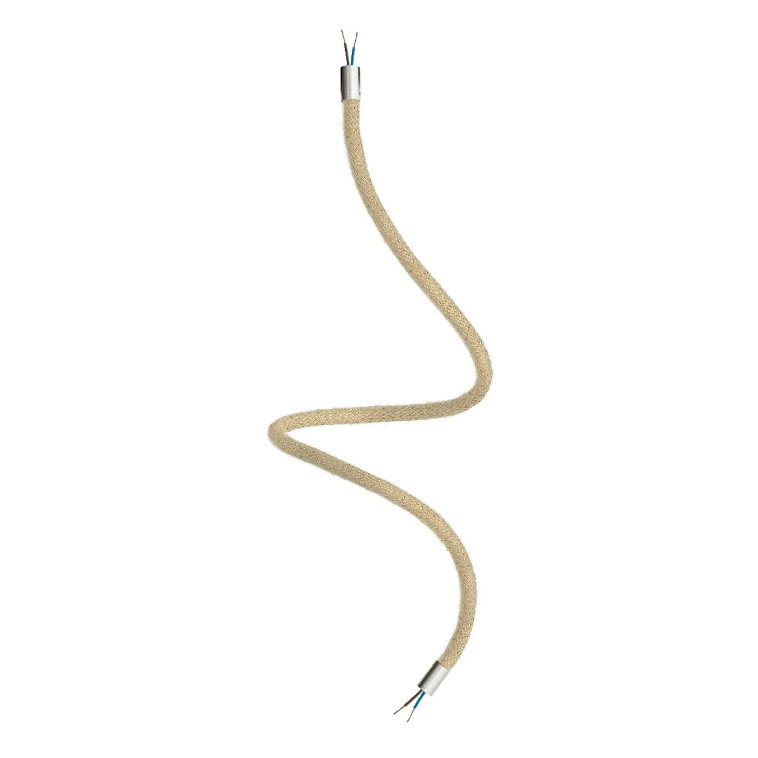 Creative Flex kit flexible extension tube covered in RN06 Neutral jute with metal ends - Image 24