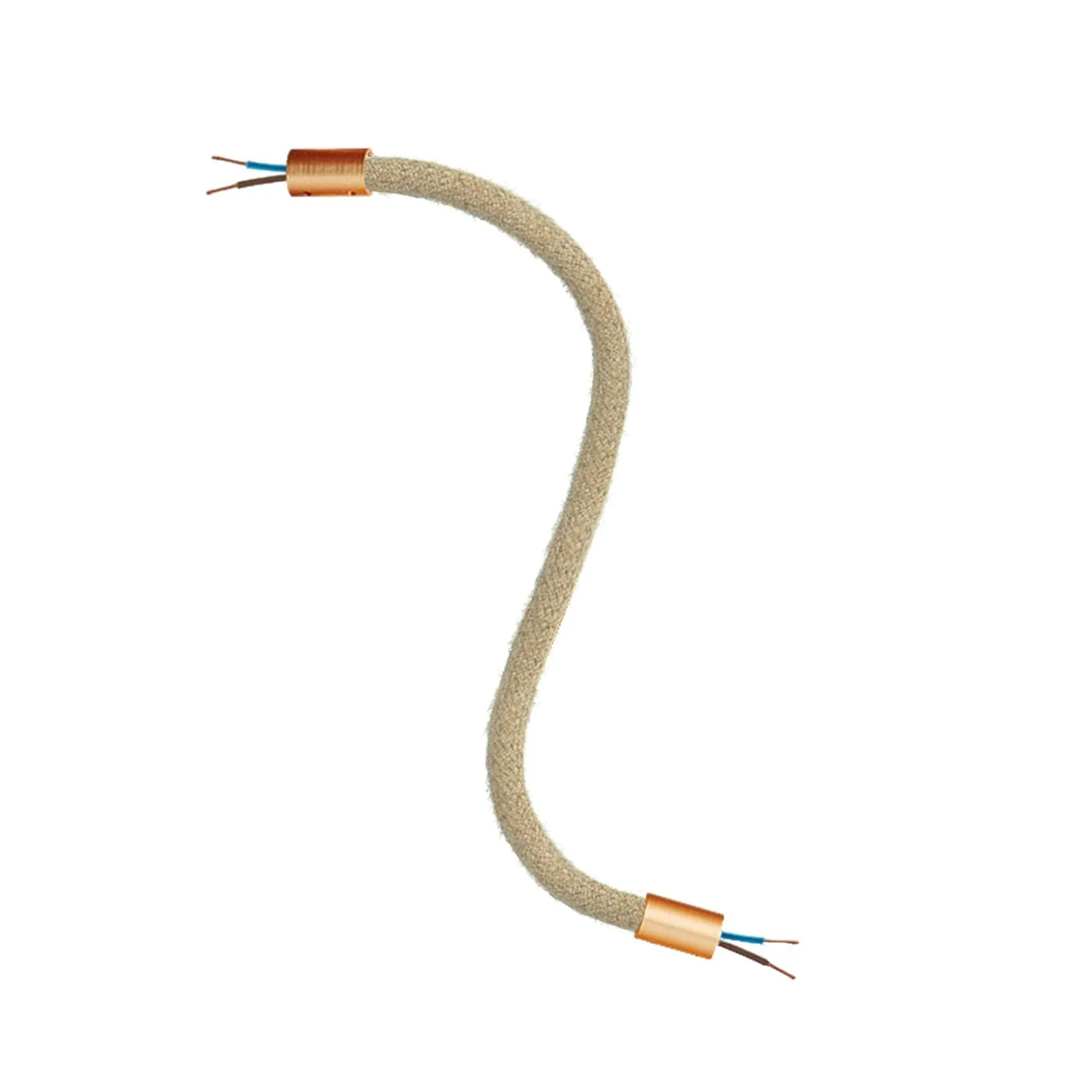Creative Flex kit flexible extension tube covered in RN06 Neutral jute with metal ends - Image 26