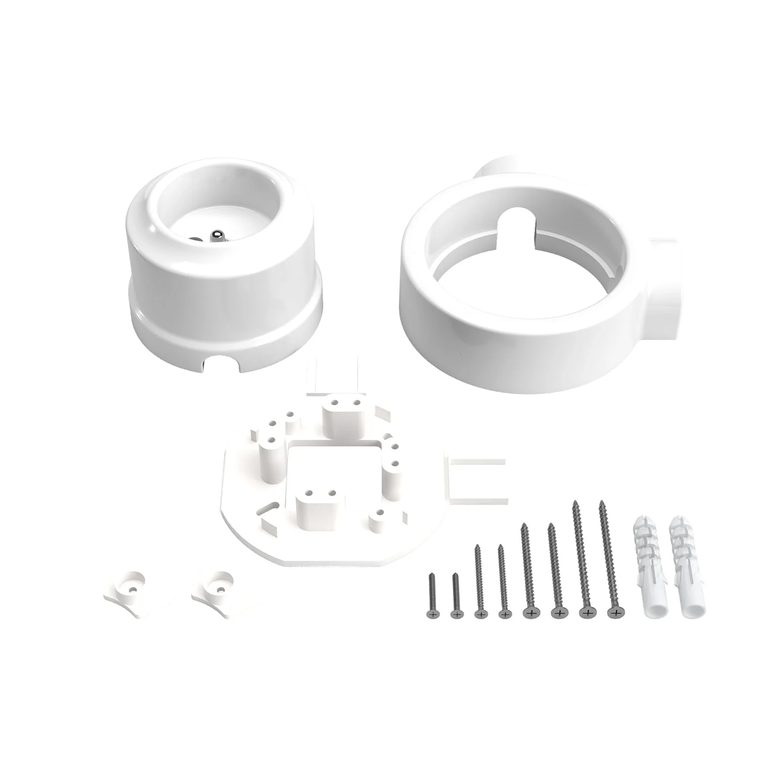 French wall socket kit and base for Creative-Tubes in porcelain - White - Image 10