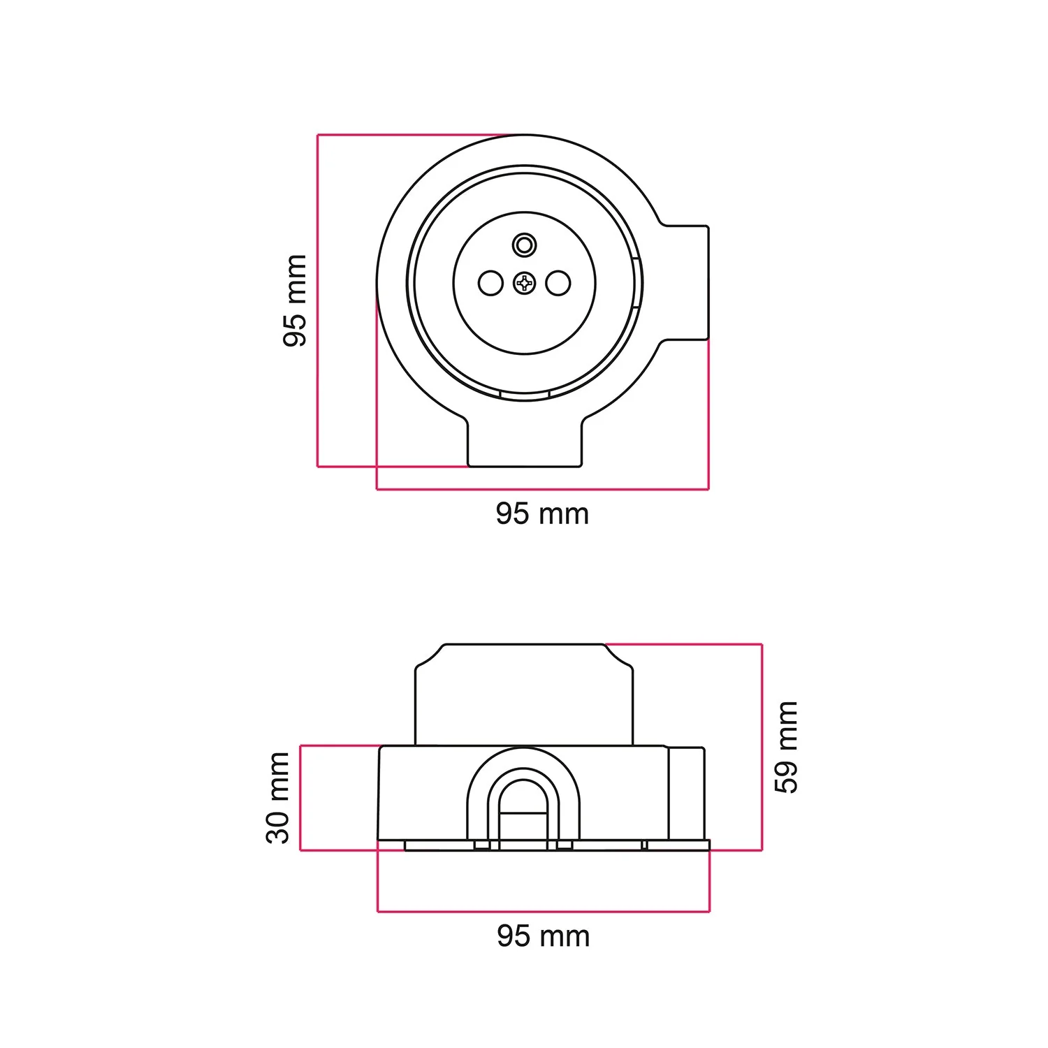 French wall socket kit and base for Creative-Tubes in porcelain - White - Image 13