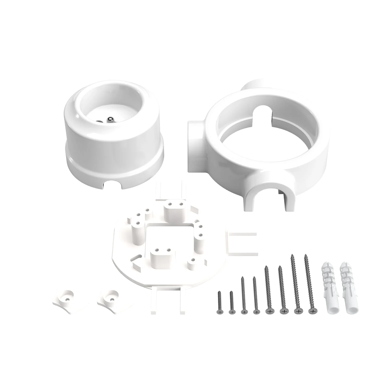 French wall socket kit and base for Creative-Tubes in porcelain - White - Image 24