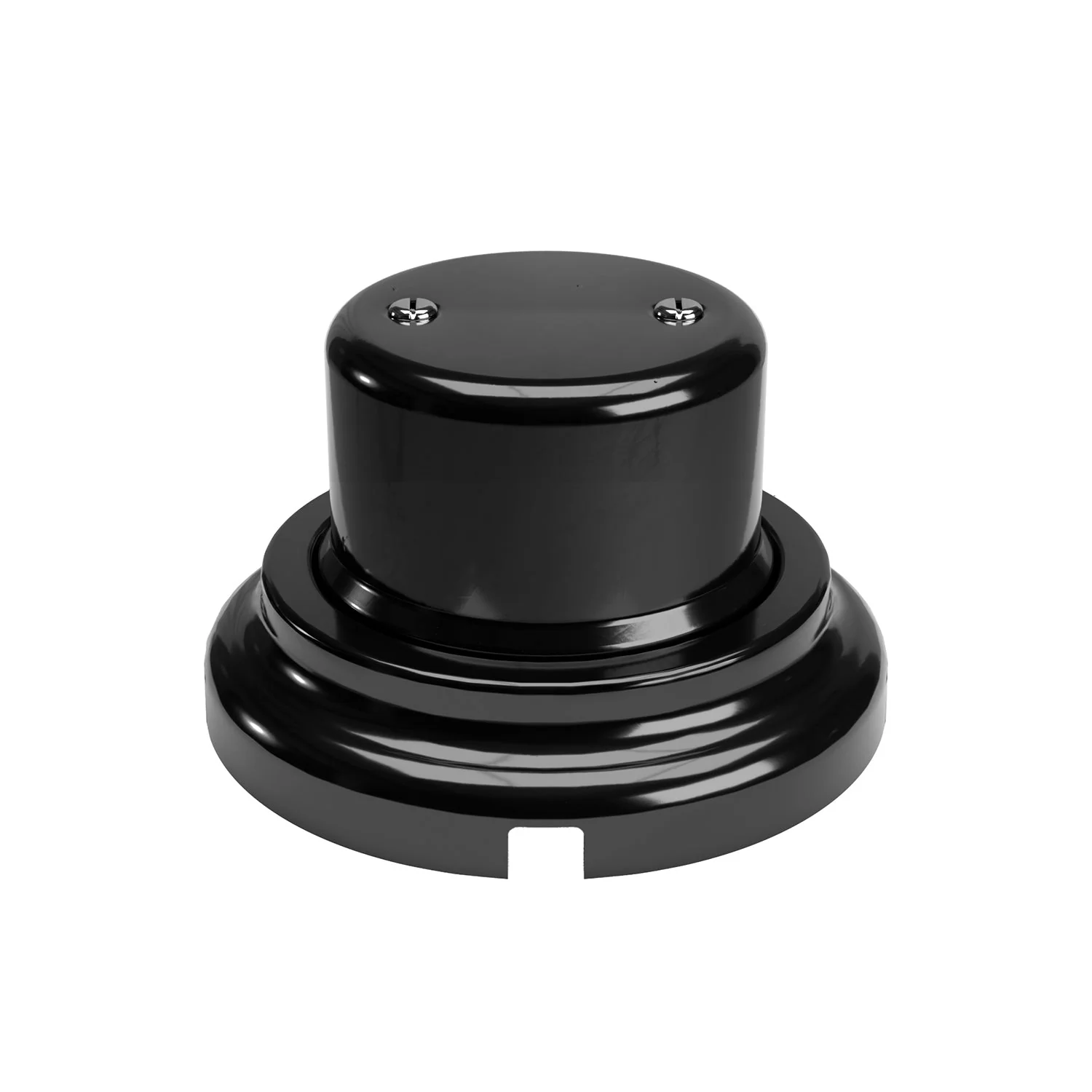 Porcelain junction box kit and base - Black