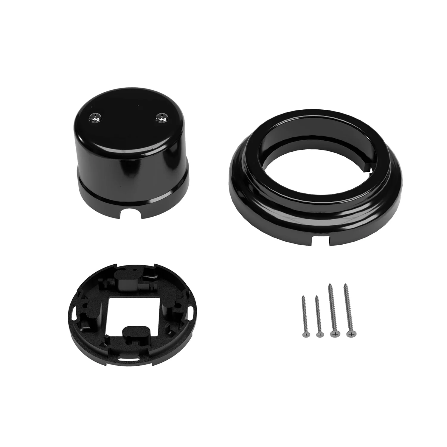 Porcelain junction box kit and base - Black - Image 3