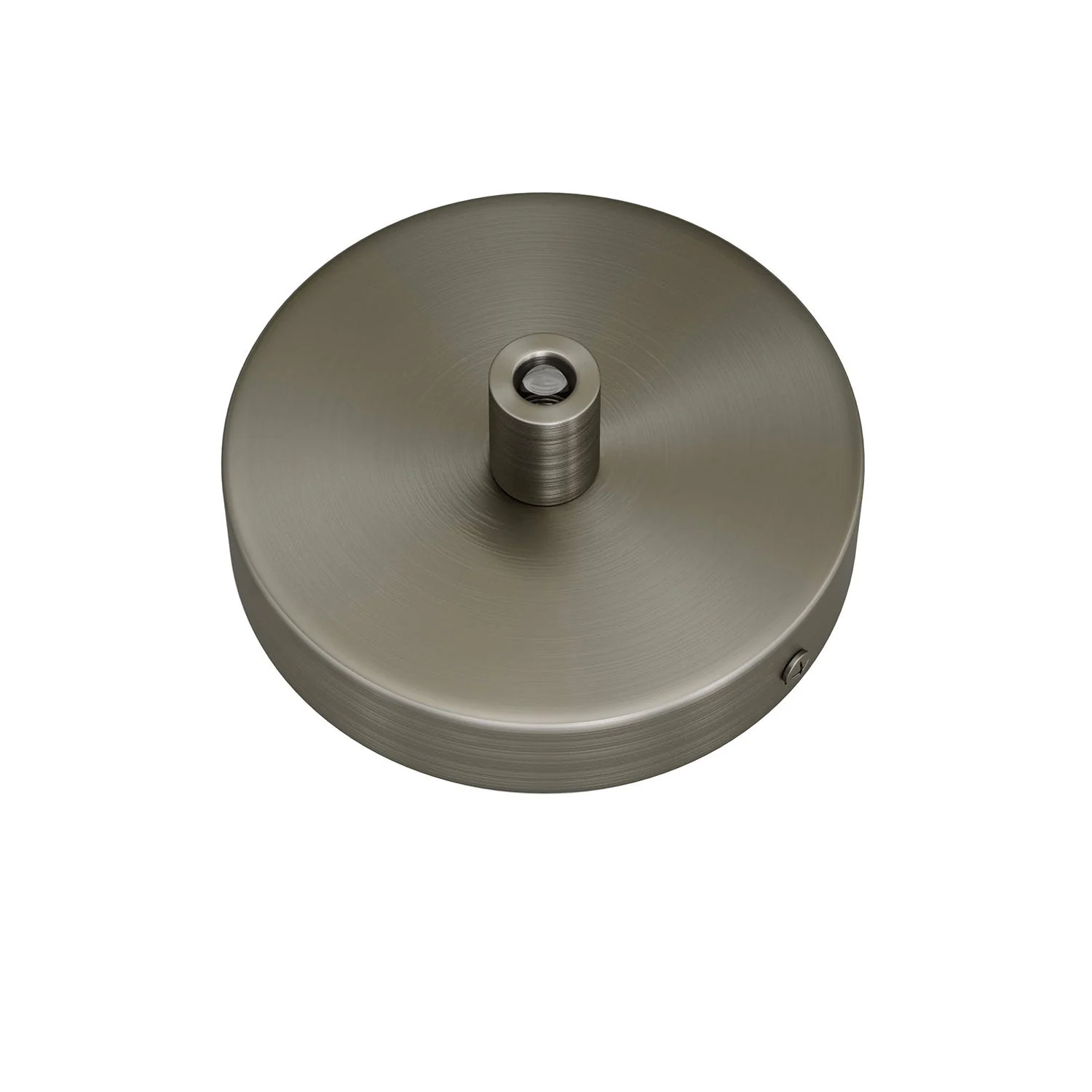 Mini Ceiling canopy kit, cylindrical metal with 1 central hole - Satin titanium - Image 6