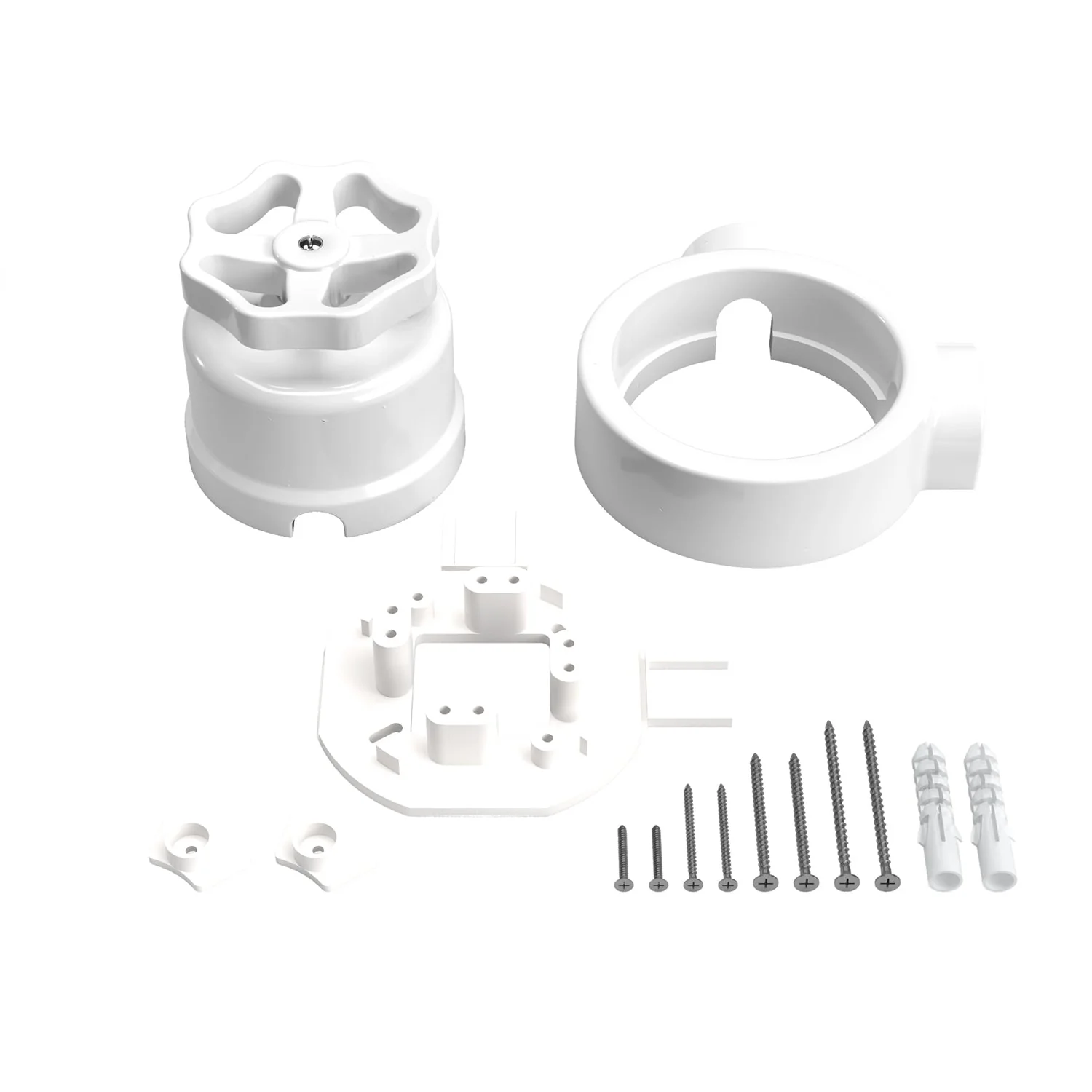 Switch/diverter kit with knob and base for Creative-Tubes in white porcelain - Image 10