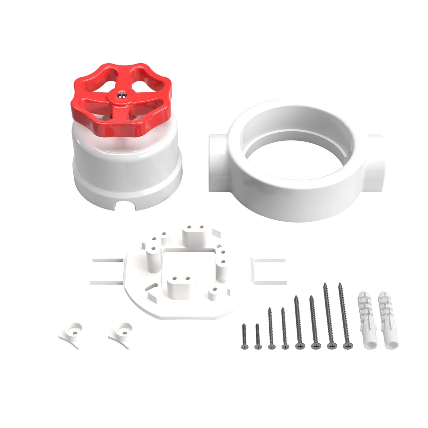 Switch/diverter kit with knob and base for Creative-Tubes in white porcelain - Image 61