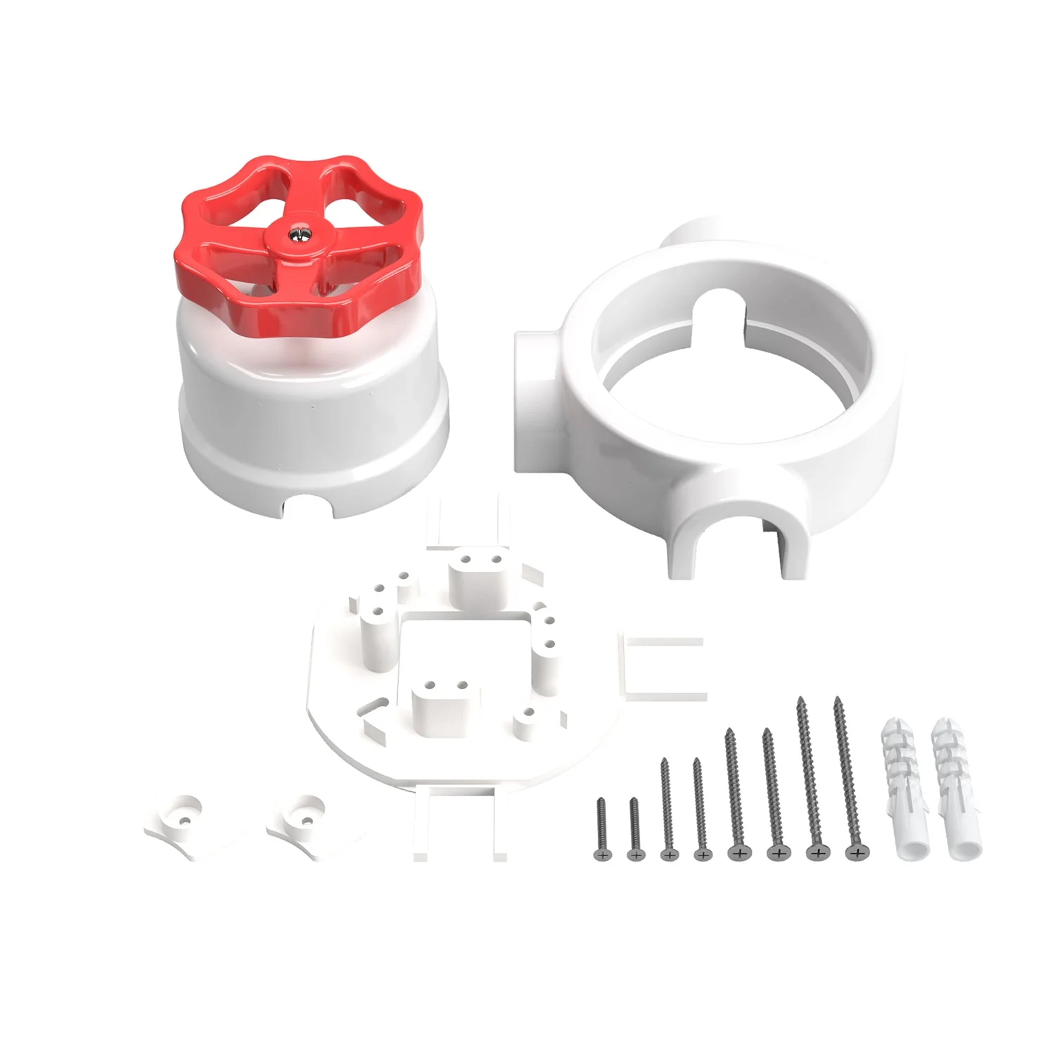 Switch/diverter kit with knob and base for Creative-Tubes in white porcelain - Image 66
