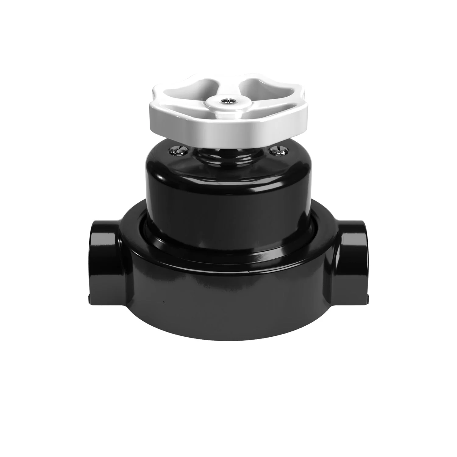Switch/deviator kit with knob and base for Creative-Tubes in black porcelain - Image 15