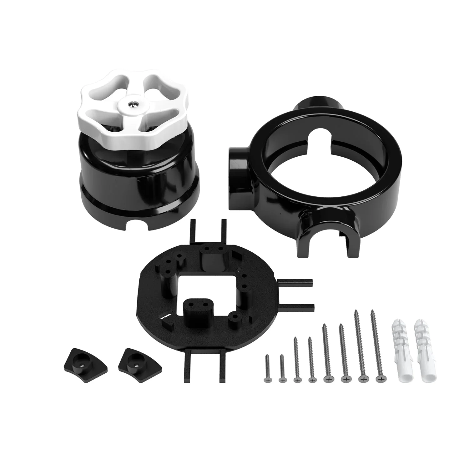 Switch/deviator kit with knob and base for Creative-Tubes in black porcelain - Image 24