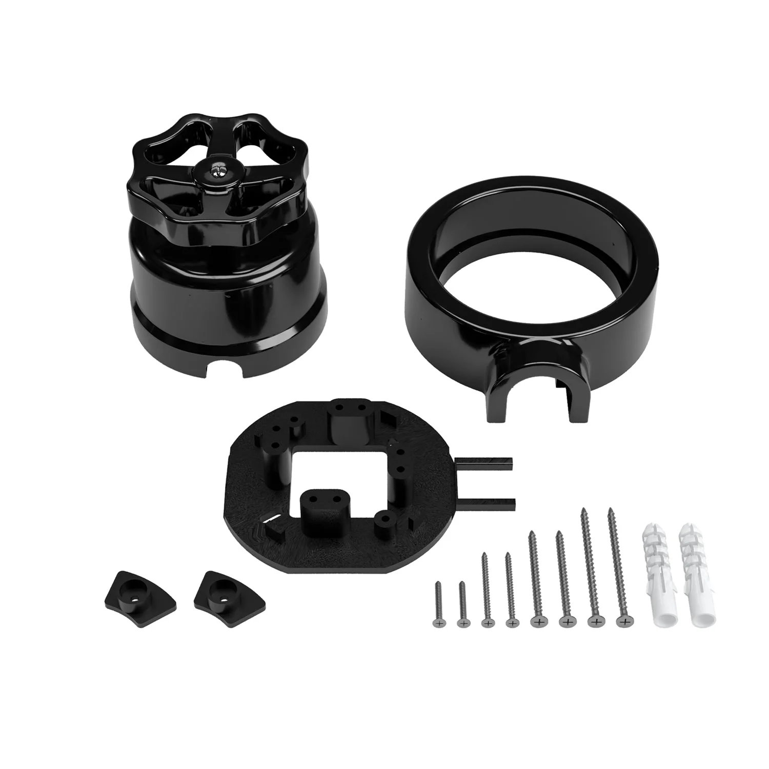 Switch/deviator kit with knob and base for Creative-Tubes in black porcelain - Image 31