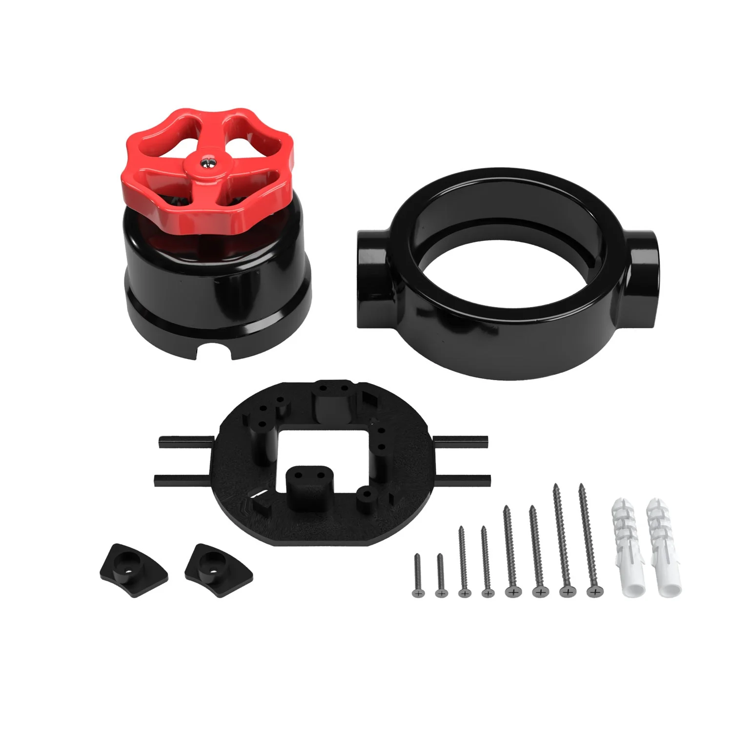 Switch/deviator kit with knob and base for Creative-Tubes in black porcelain - Image 61