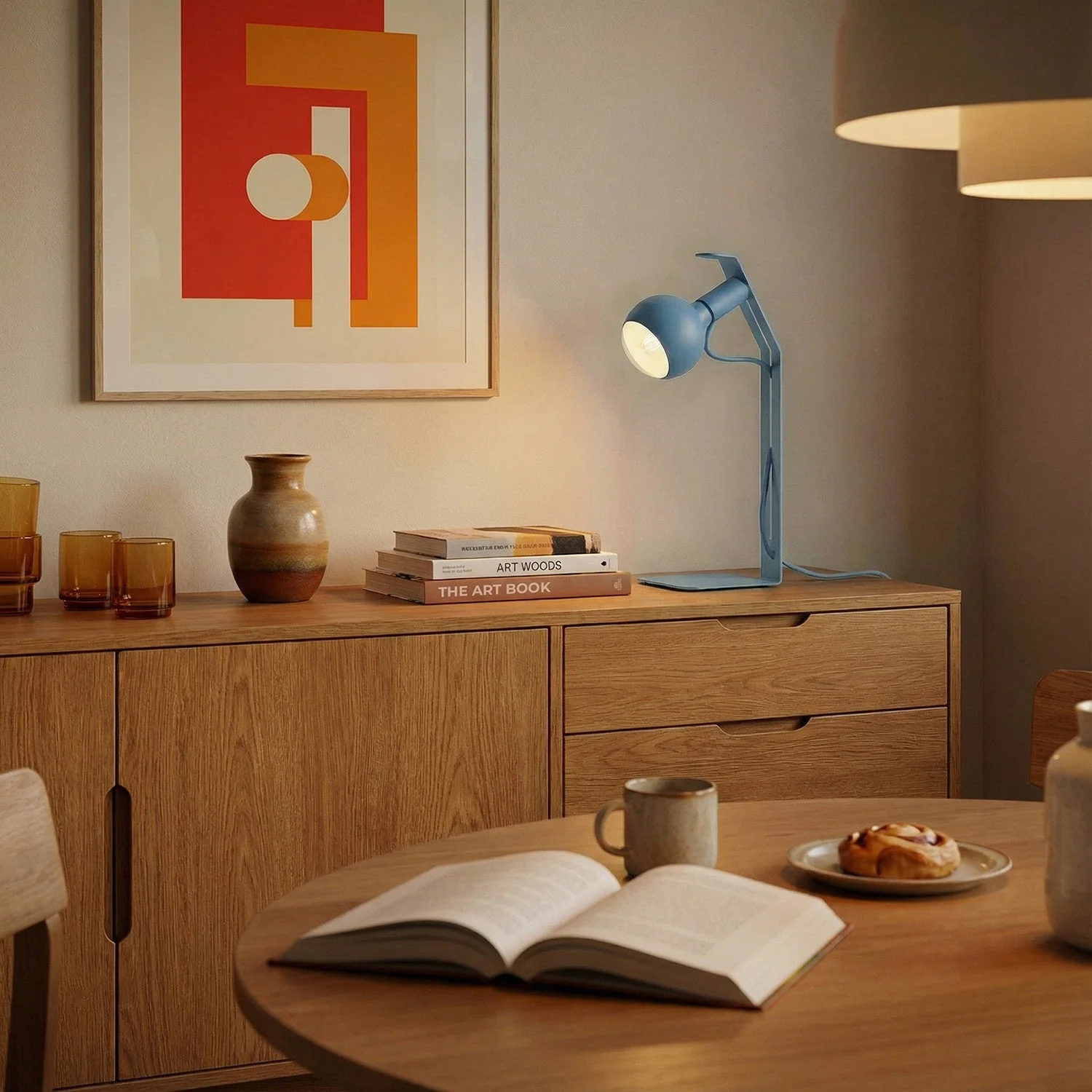 Koso Lucia - Table lamp with UK Plug - Blue - Image 2