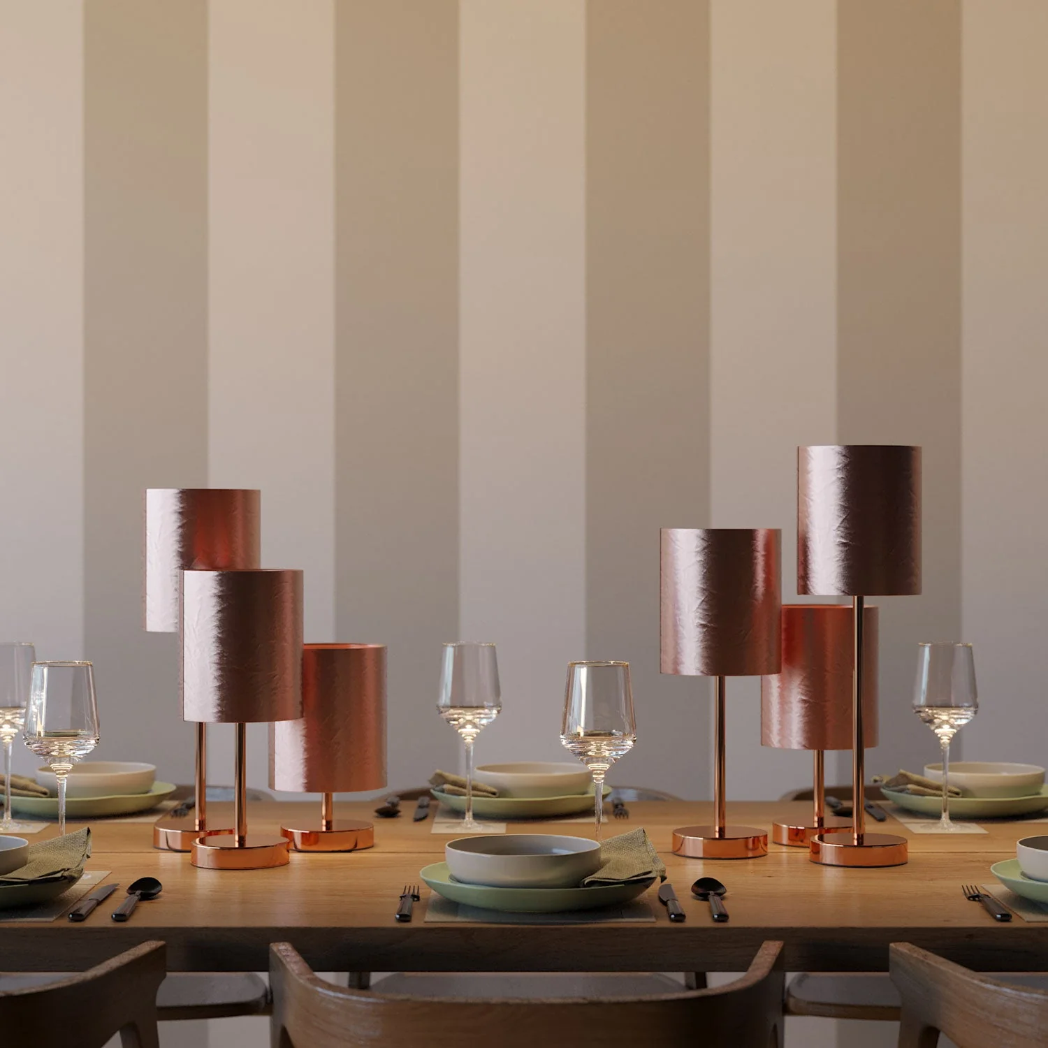 Alzaluce for lampshade - Metal table lamp - Copper - Image 2