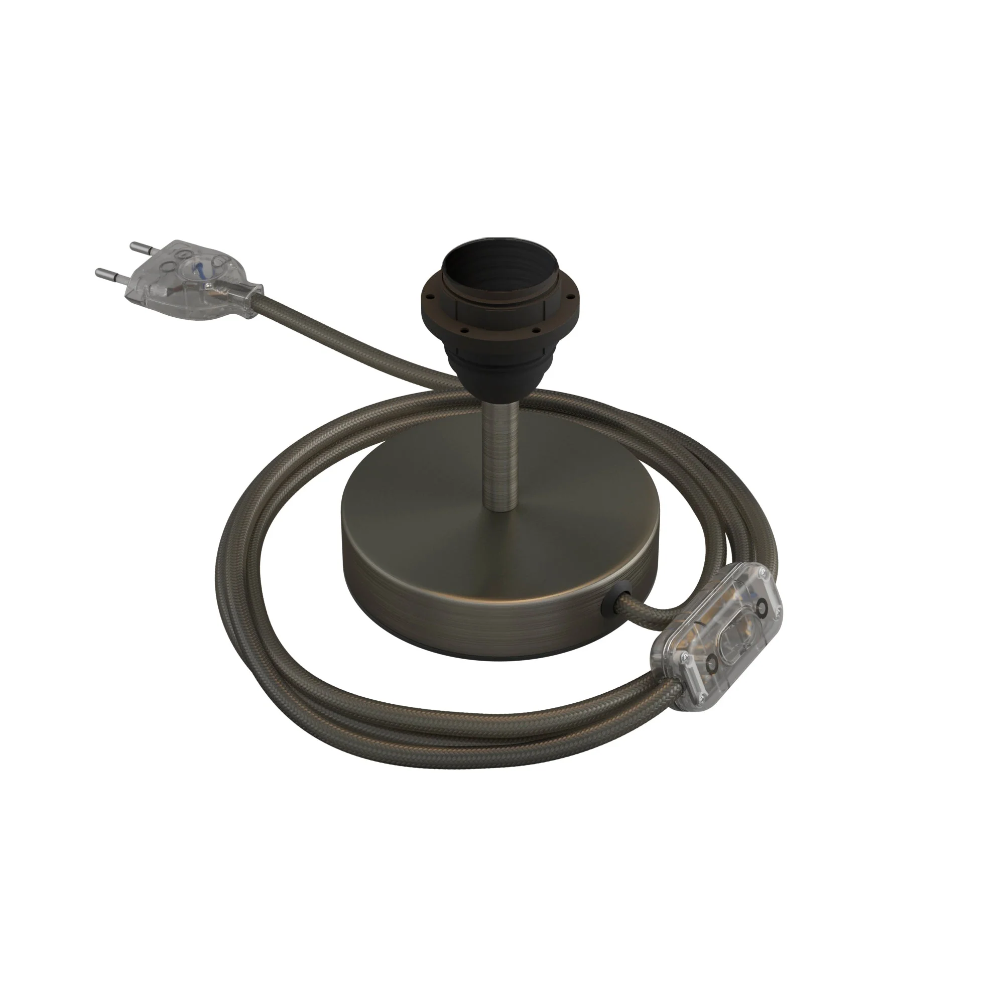 Lampshade riser - Metal table lamp - Satin titanium - Image 10