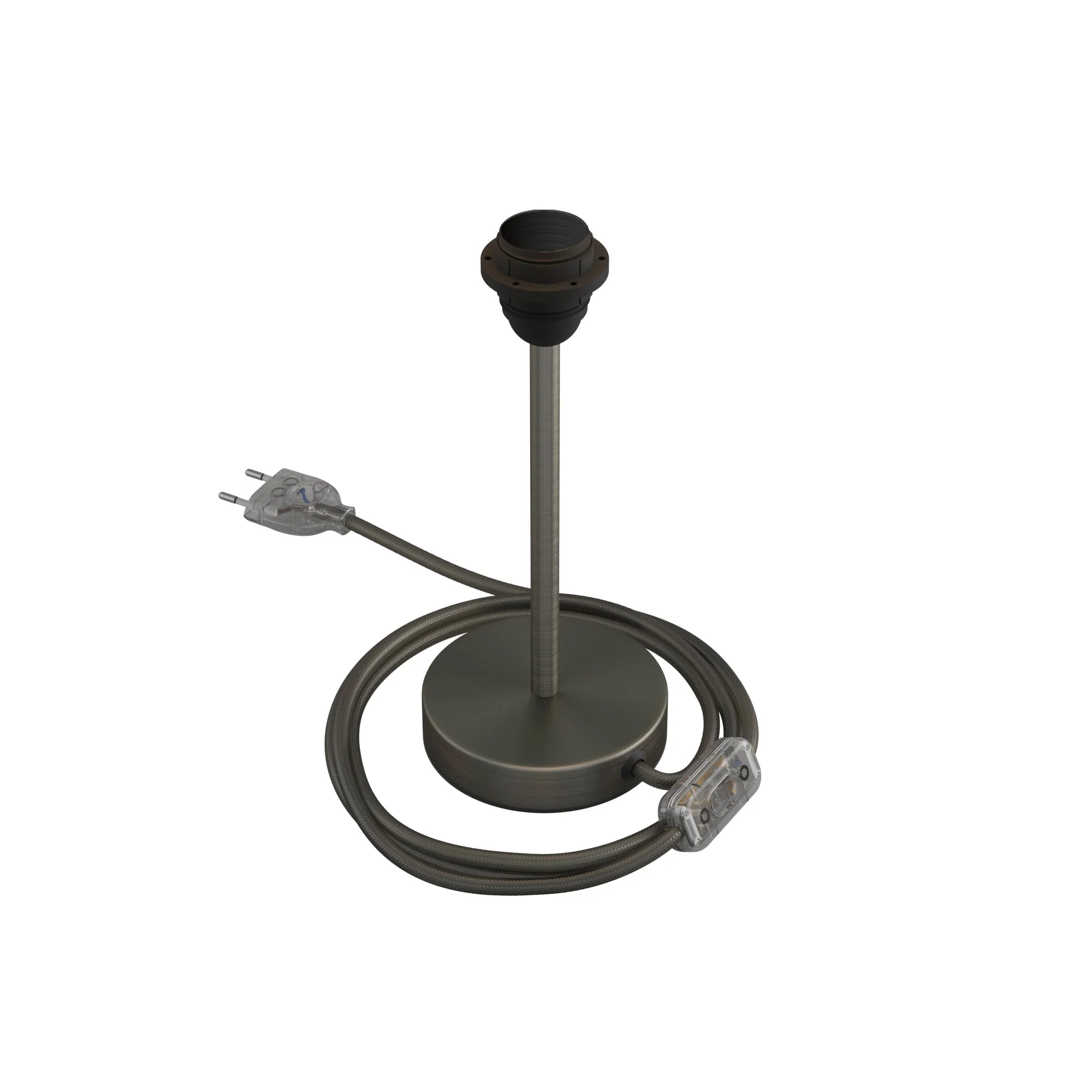 Lampshade riser - Metal table lamp - Satin titanium - Image 16