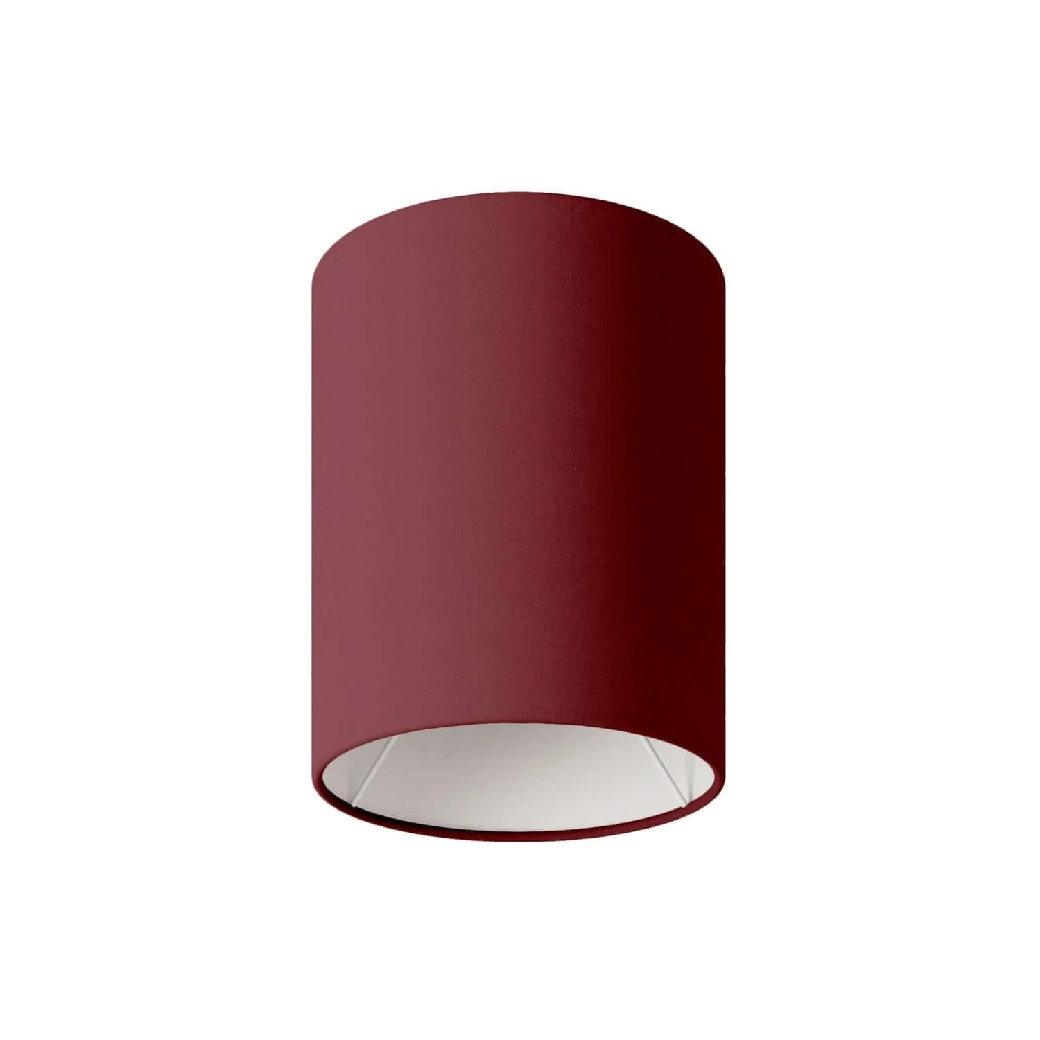 Cylindrical lampshade in fabric with E27 fitting - 100% Made in Italy - Bordeaux cottonette