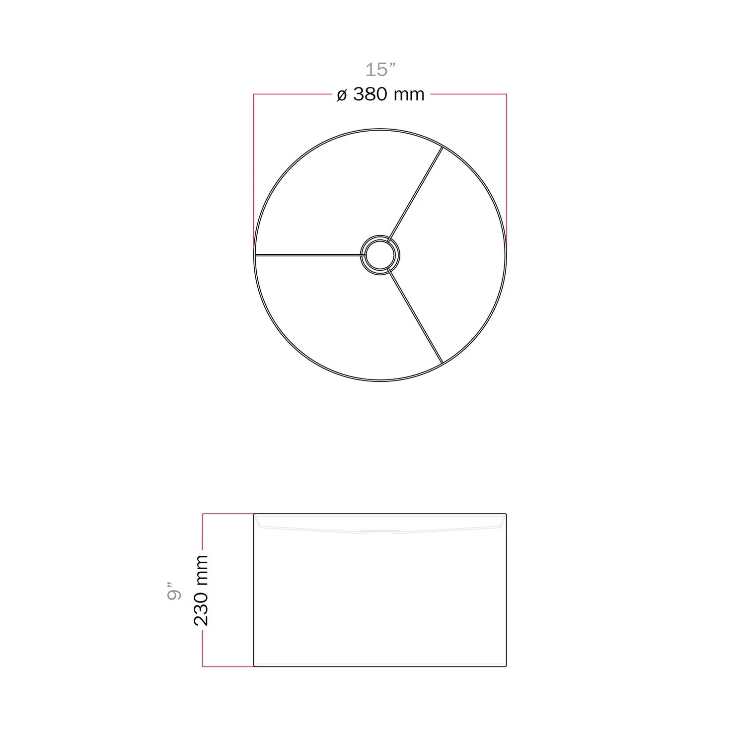 Cylinder Lampshade L in fabric with E27 fitting - Made in Italy - Sand Wool - Image 6