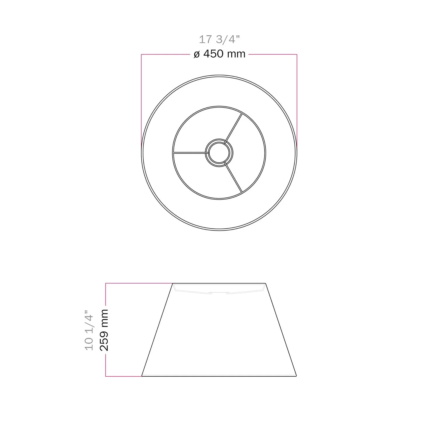 Impero Lampshade L for pendant with E27 fitting - Made in Italy - Sand Wool - Image 6