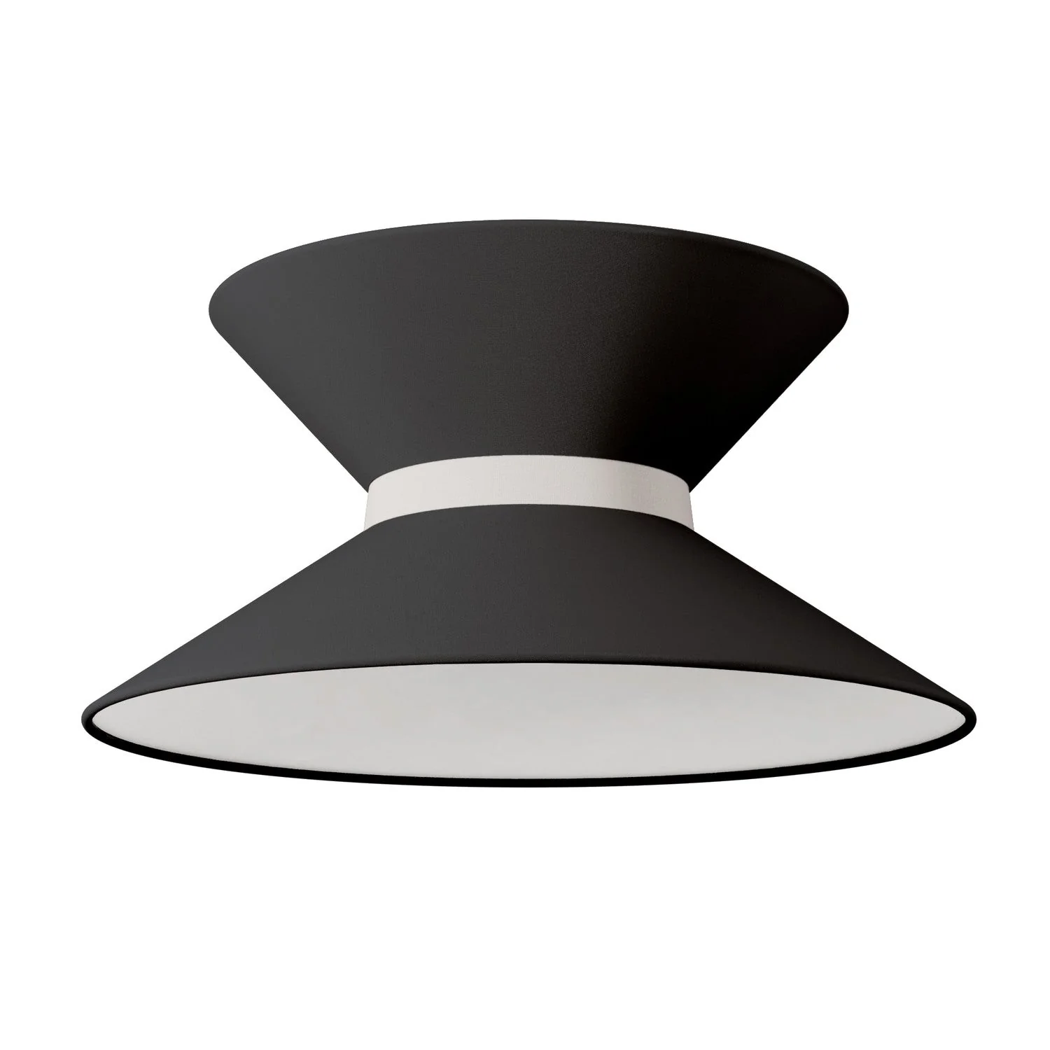 Clessidra Teletta anthracite fabric lampshade - Made in Italy