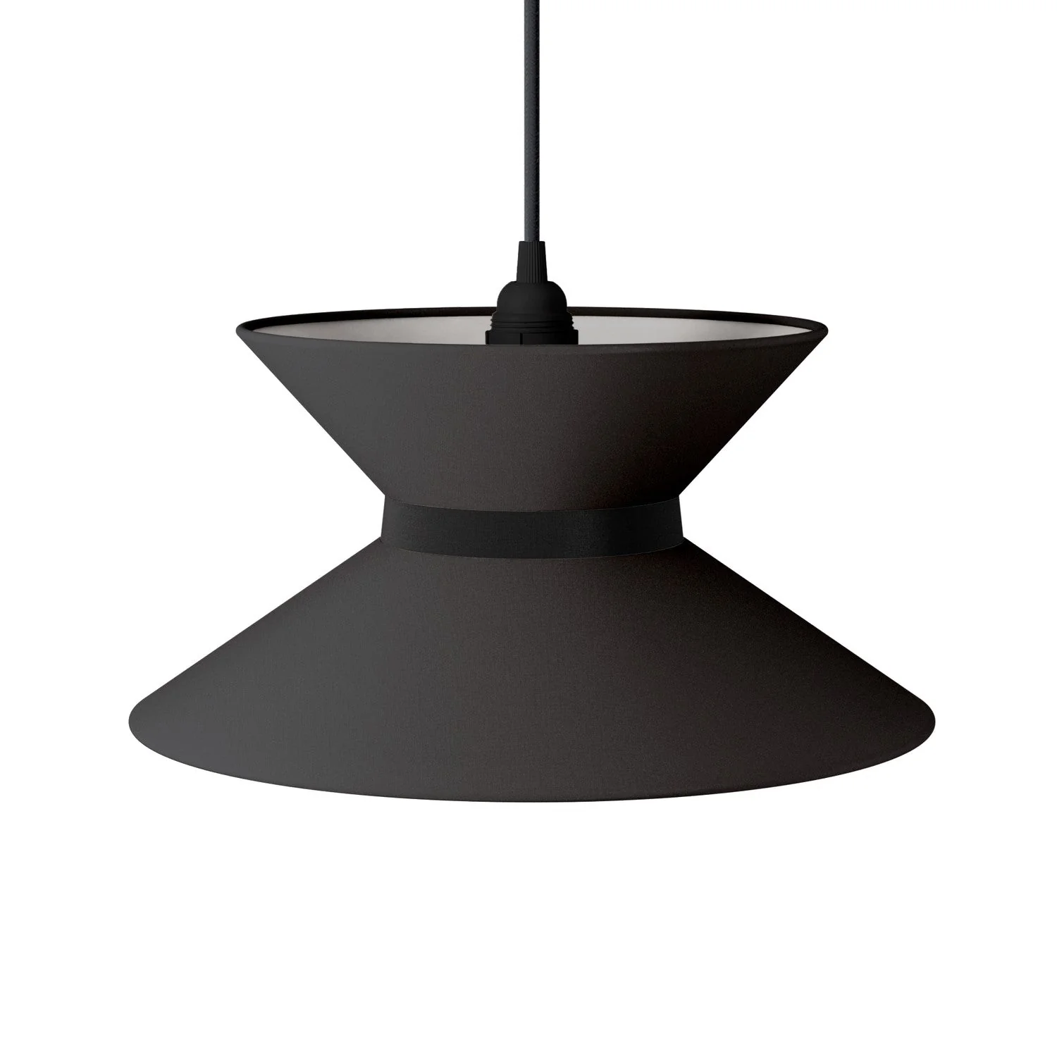 Clessidra Teletta anthracite fabric lampshade - Made in Italy - Image 13