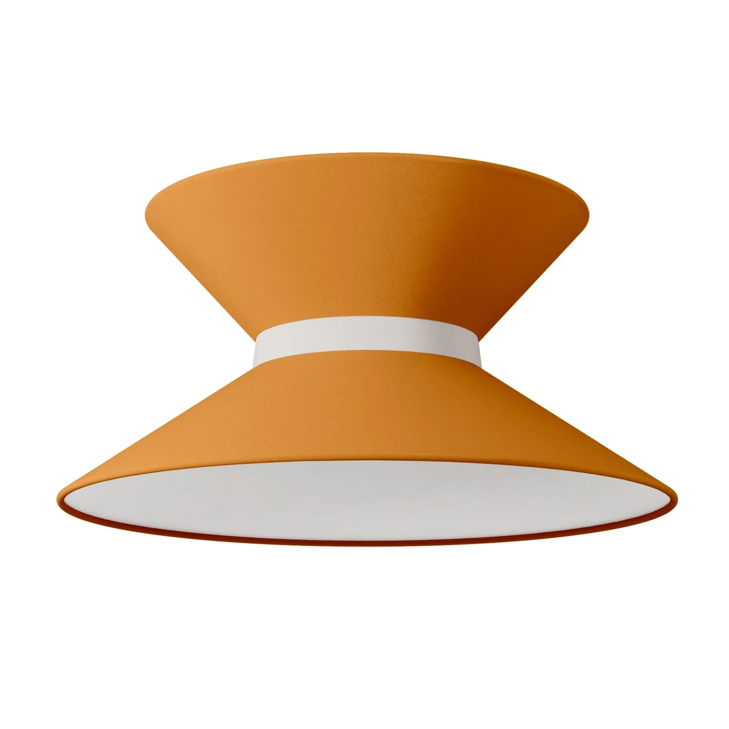 Lampshade in Clessidra Teletta mandarin fabric - Made in Italy