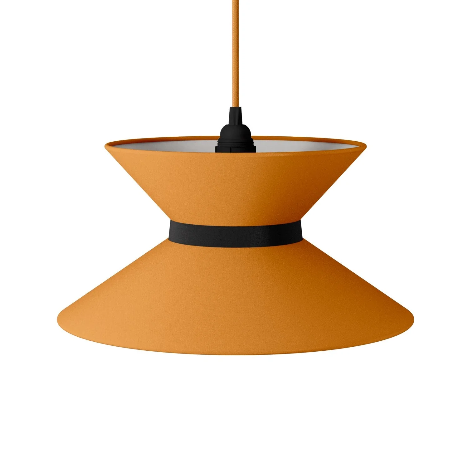 Lampshade in Clessidra Teletta mandarin fabric - Made in Italy - Image 13