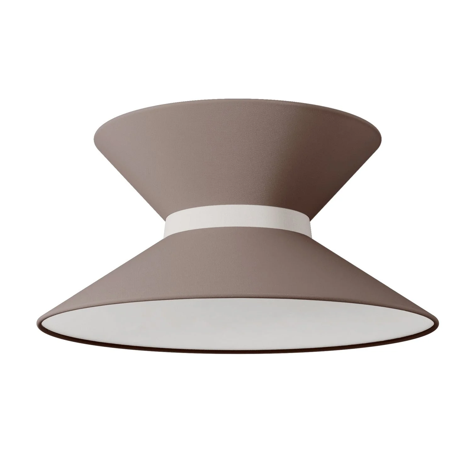 Clessidra Arenal ash fabric lampshade - Made in Italy