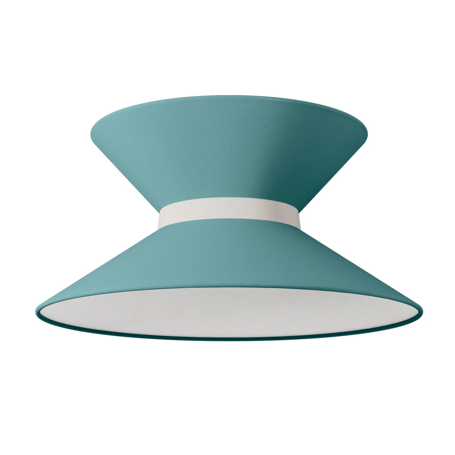 Clessidra Teletta green dubious fabric lampshade - Made in Italy