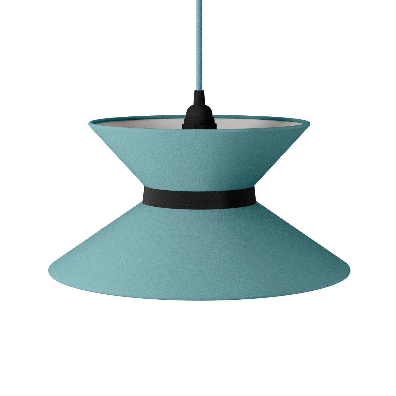 Clessidra Teletta green dubious fabric lampshade - Made in Italy - Image 13