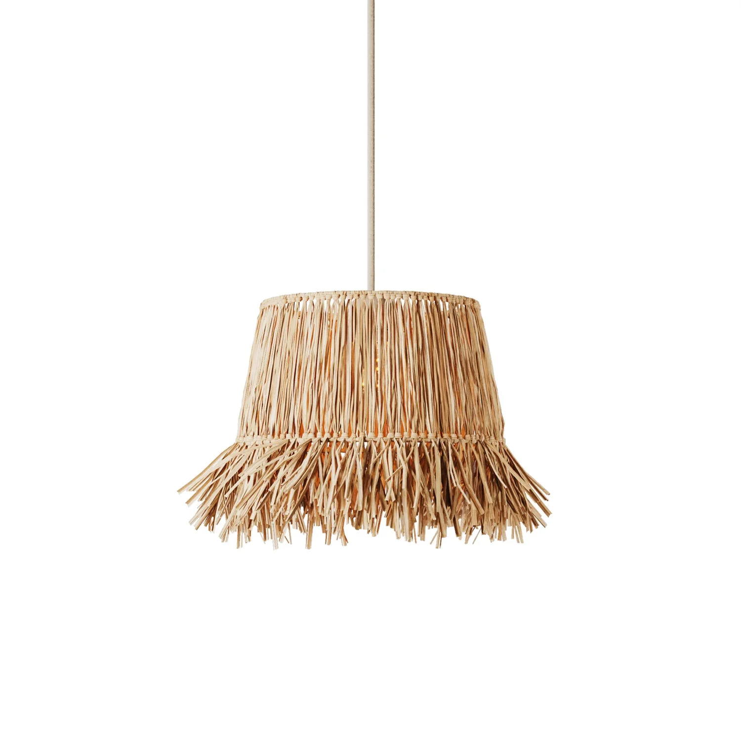 Honolulu raffia lampshade