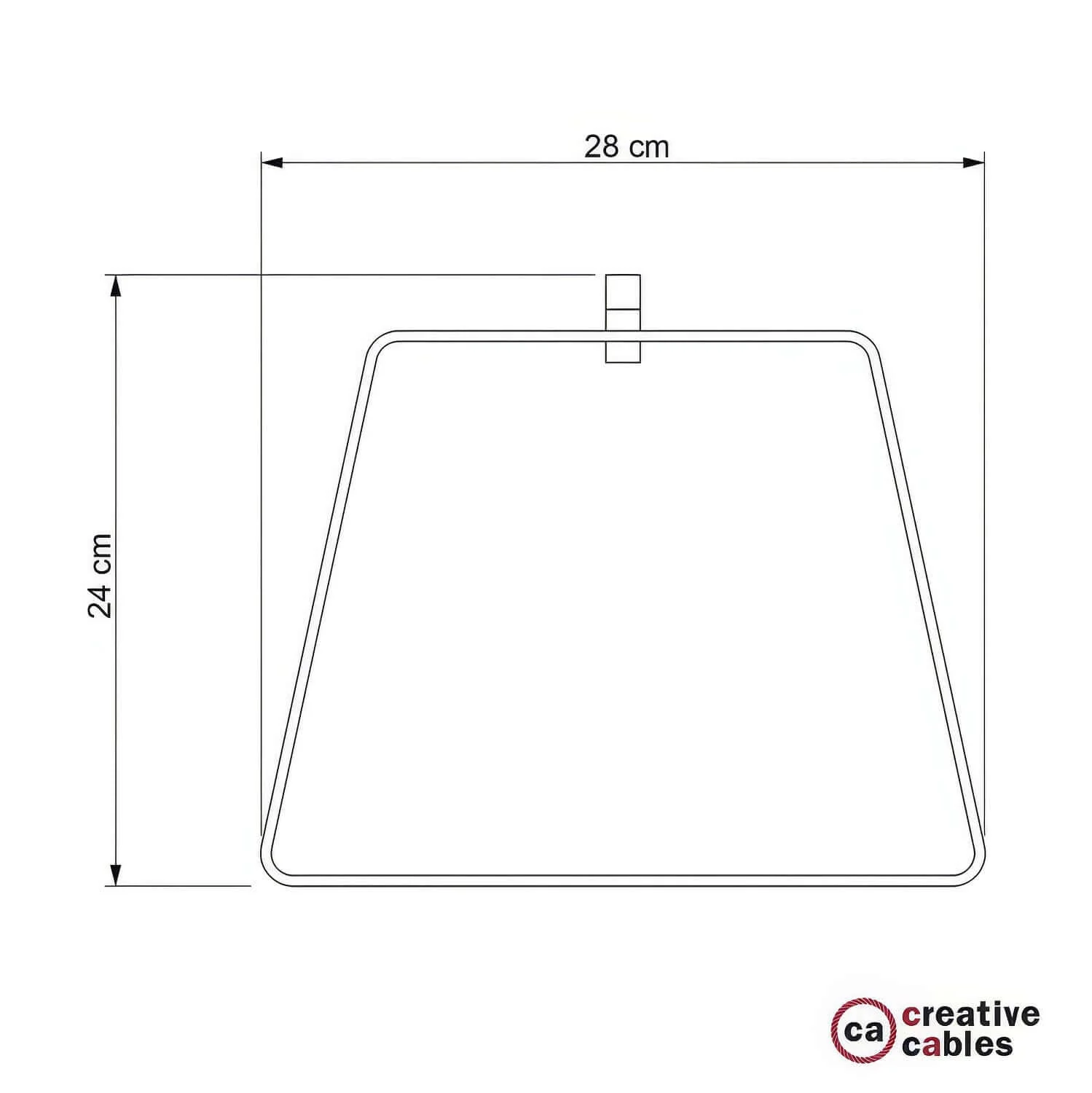 Duedì Base metal lampshade with metal socket cover and E27 socket - Black - Image 4