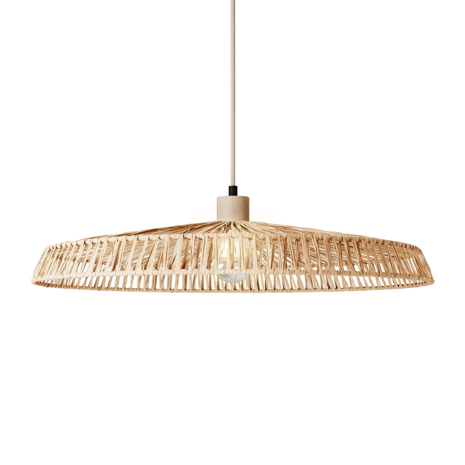 Tahiti raffia lampshade