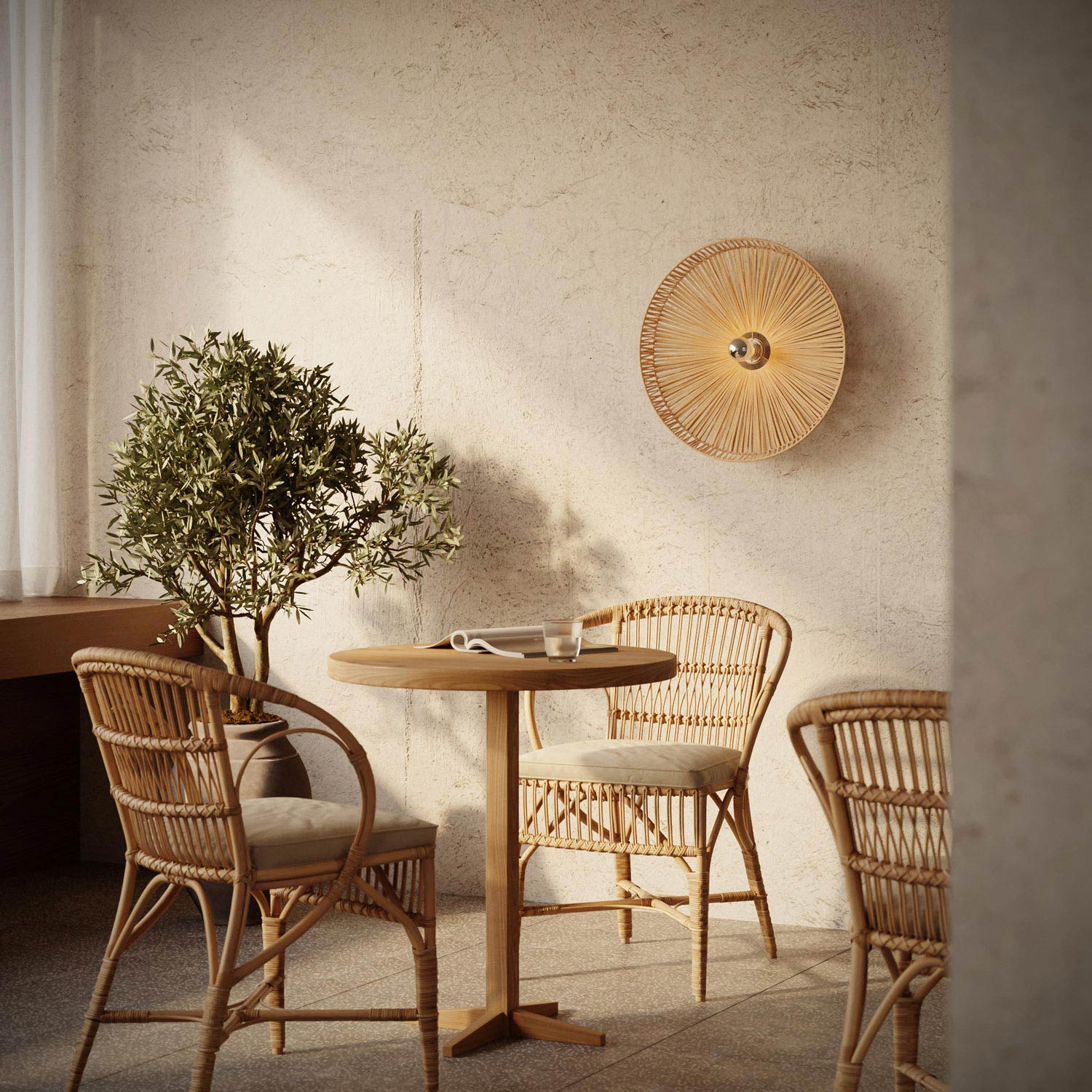 Tahiti raffia lampshade - Image 2