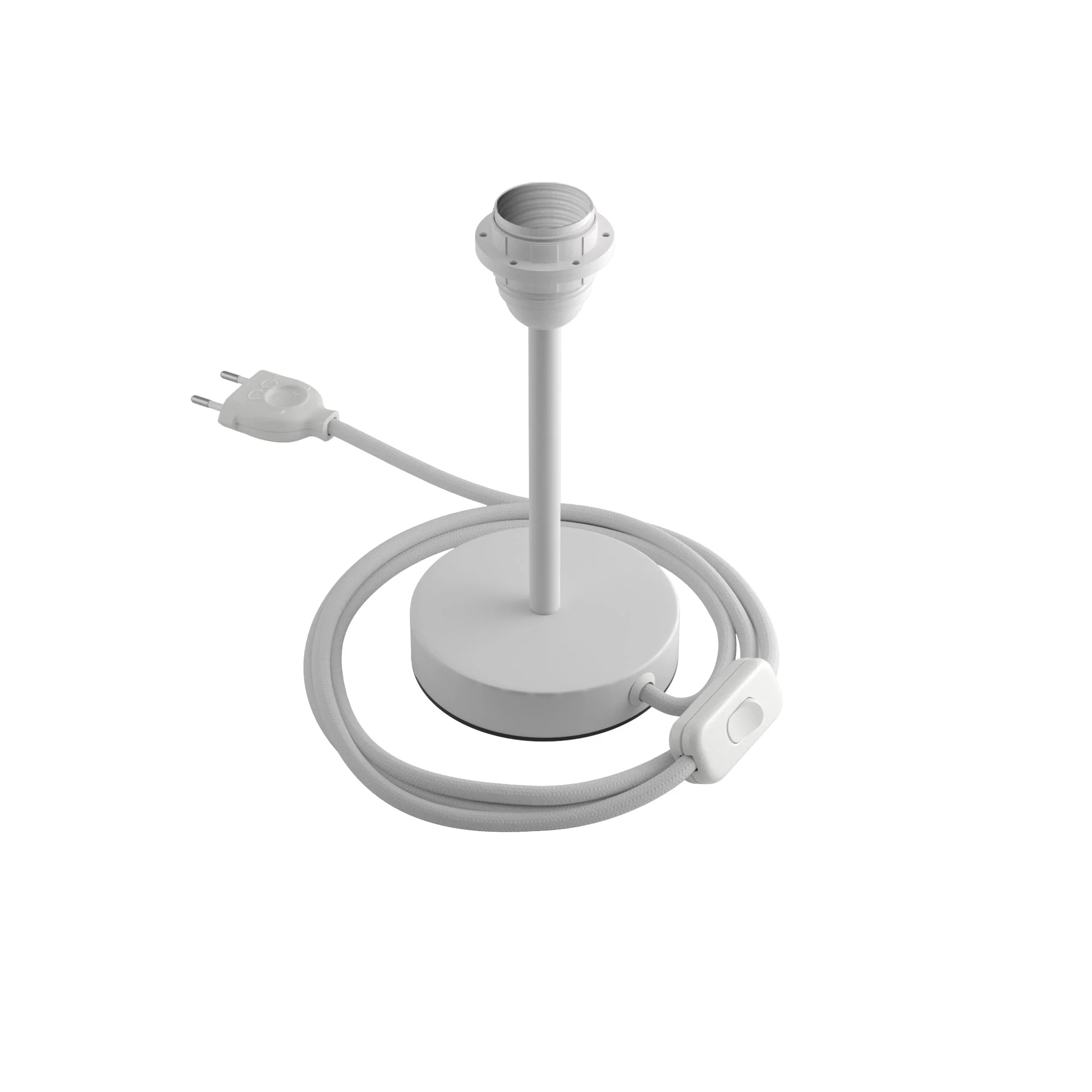 Lampshade riser – Metal table lamp – Matte white - Image 6