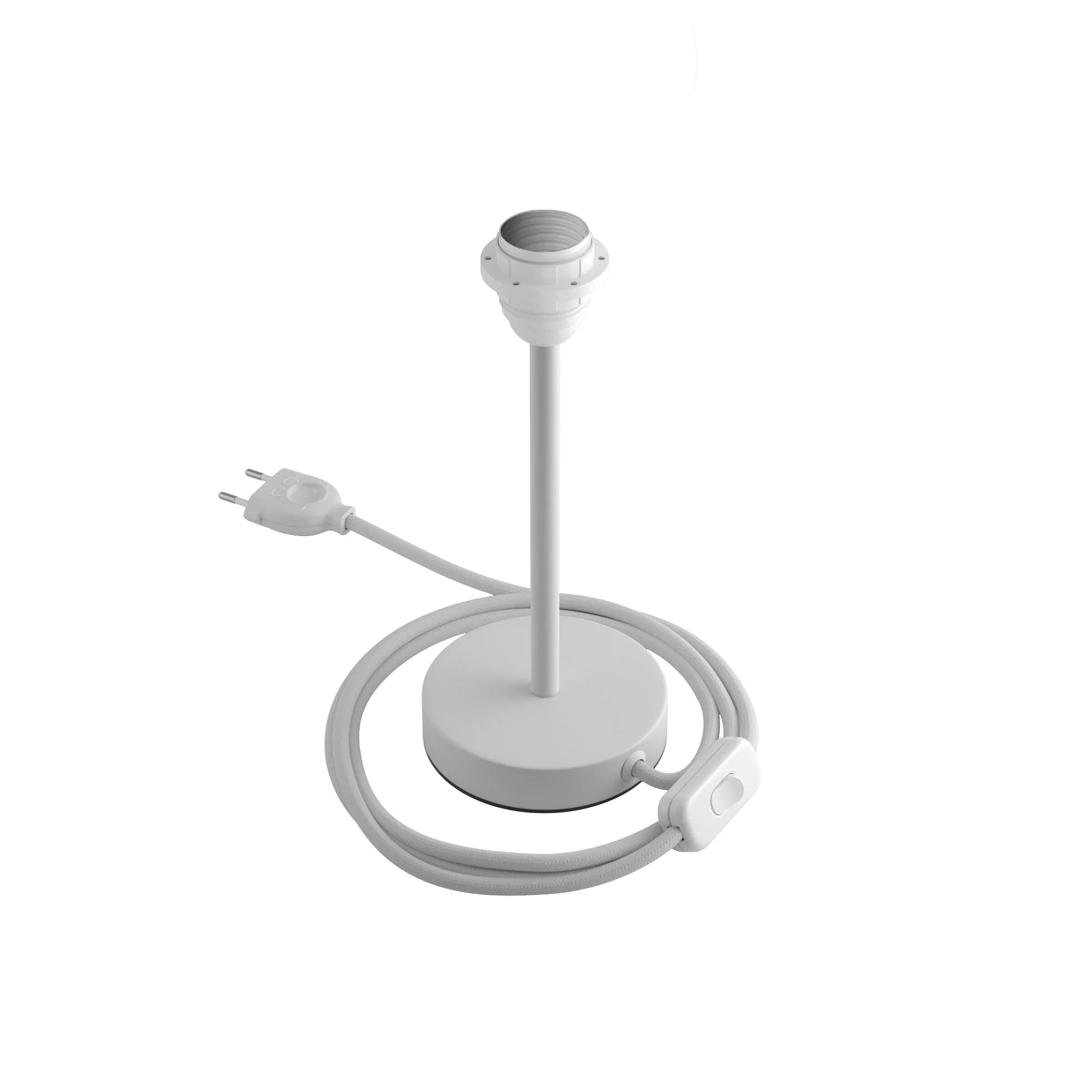 Lampshade riser – Metal table lamp – Matte white - Image 7