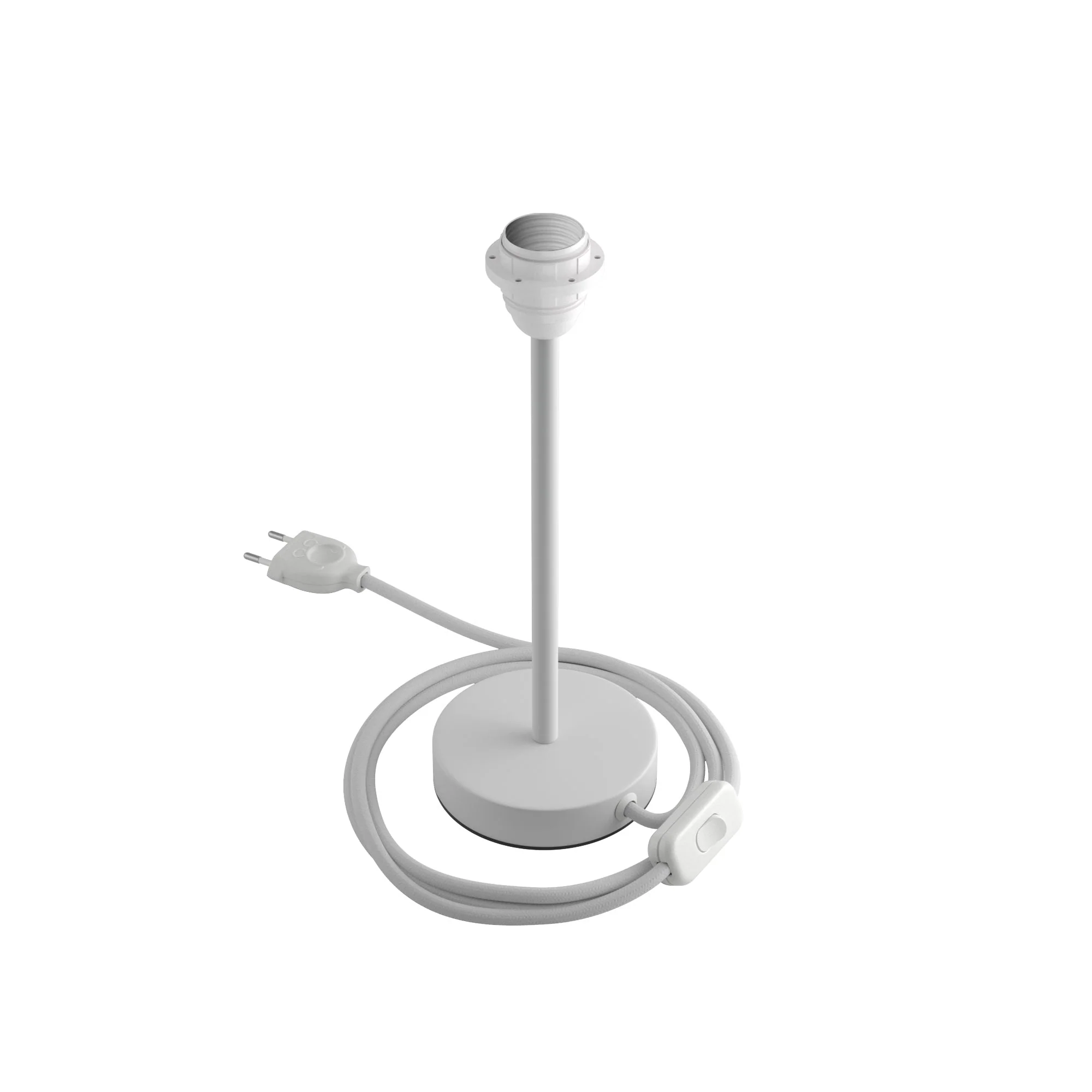 Lampshade riser – Metal table lamp – Matte white - Image 8